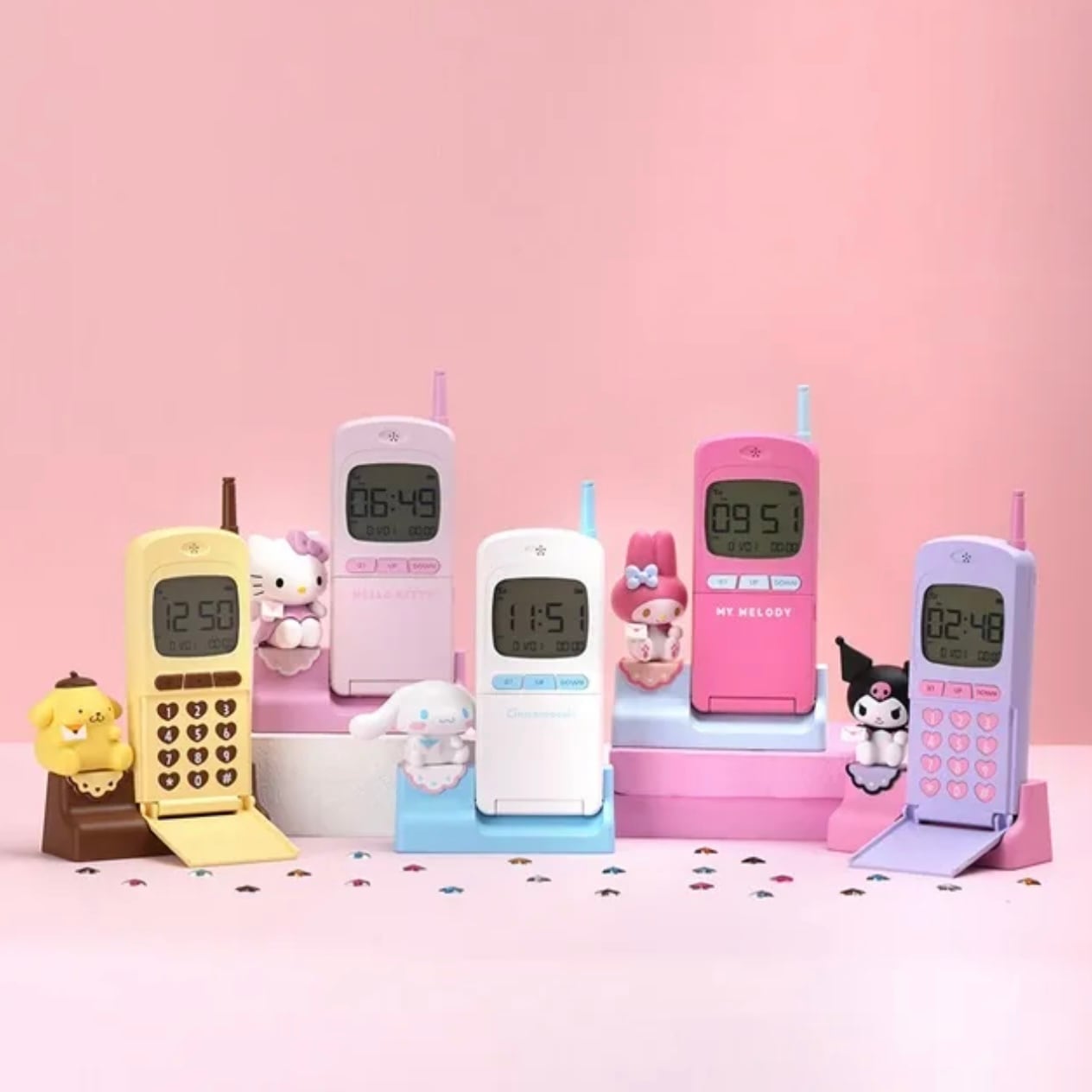 マイメロディ ガラケー形置き時計 夢みるエンジェル サンリオ SANRIO