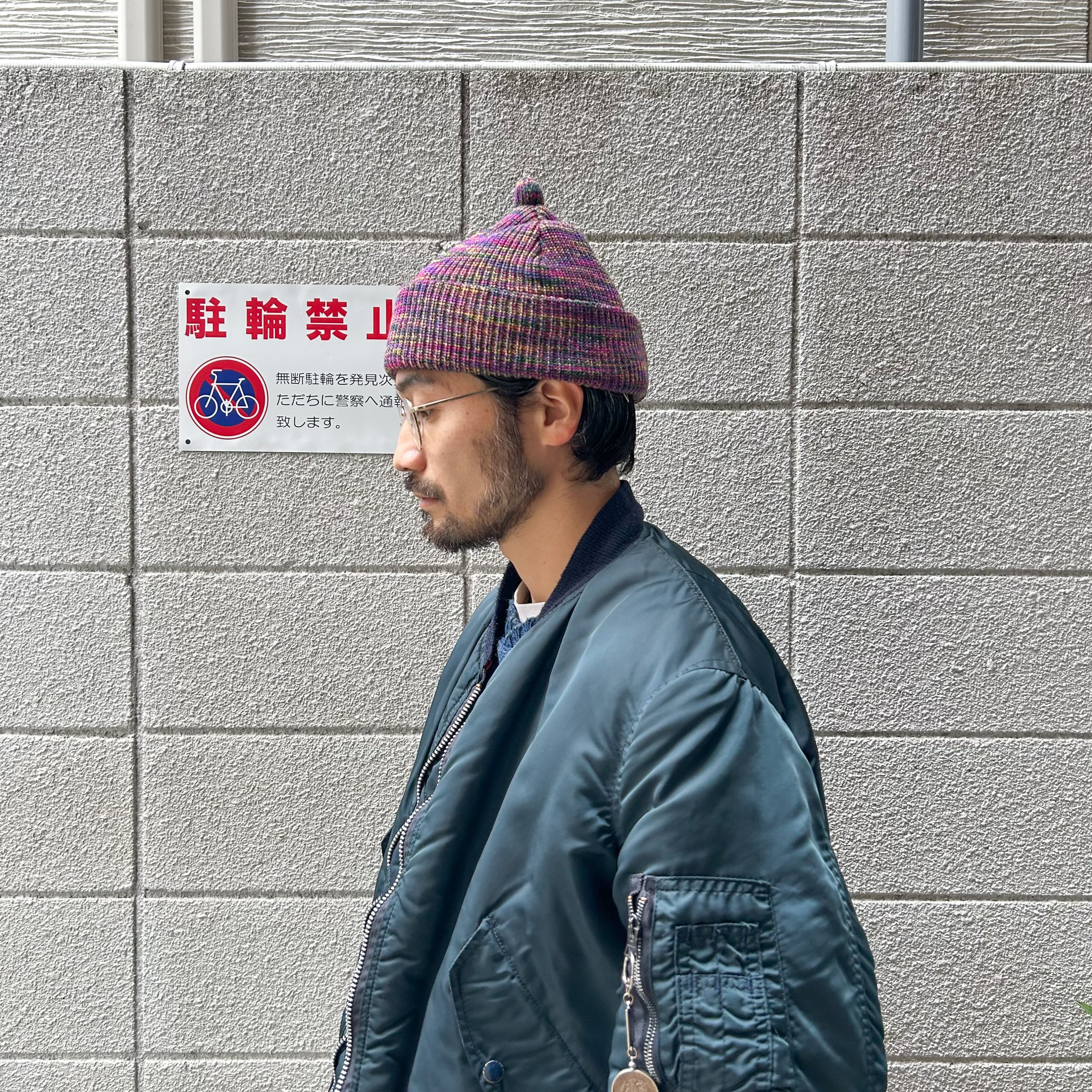 NOROLL KALASTUS KASURI KNIT Red Purple / ノーロール ビーニー