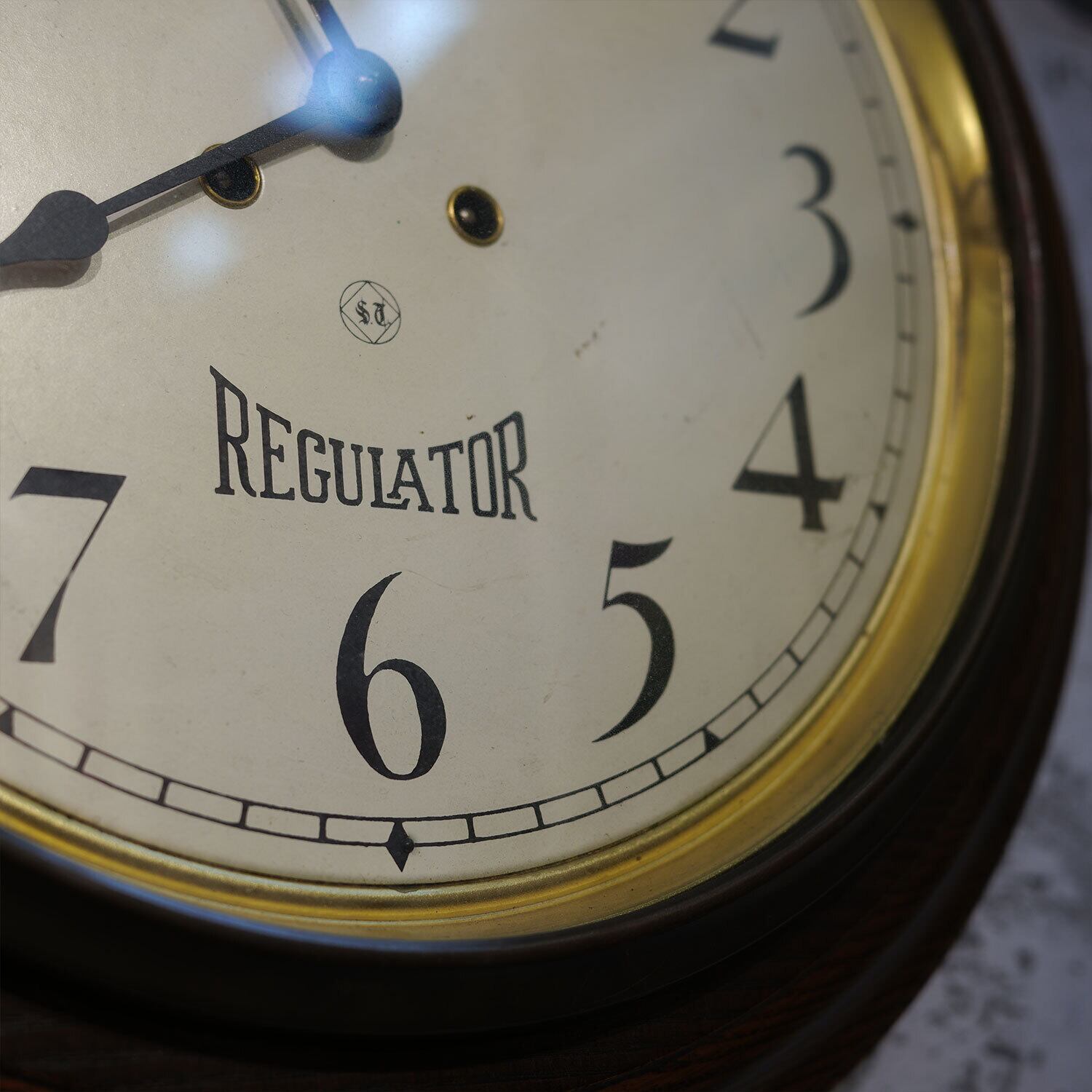 アナログ時計 壁掛け ゼンマイ式 セストーマス SETH THOMAS Regulator