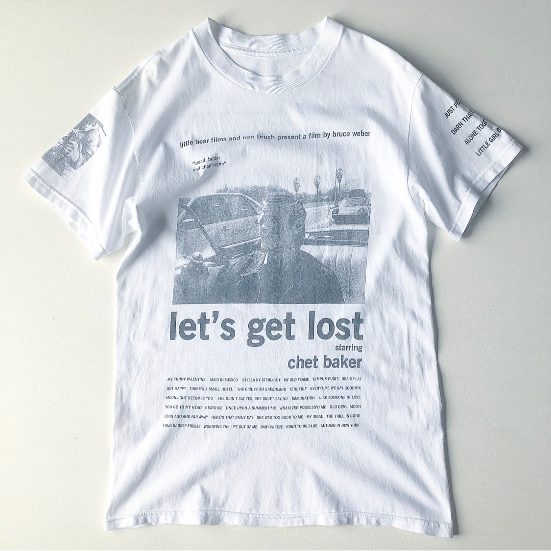 00s BRUCE WEBER let's get lost Tシャツ 白 表記(なし) 実寸 M位