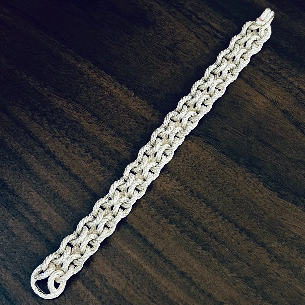 VINTAGE HERMES Braid Bracelet Silver 800 | ヴィンテージ エルメス