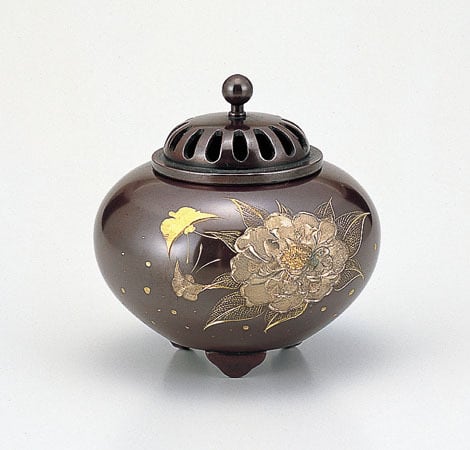 平丸牡丹 高岡銅器香炉 | 株式会社竹中銅器