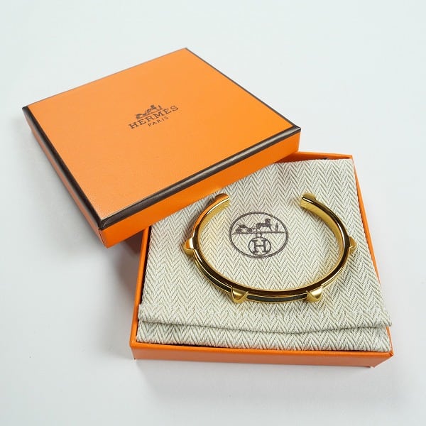 Size【3】 HERMES エルメス BRACELET JONC ATHENA アテナ NOIR T3
