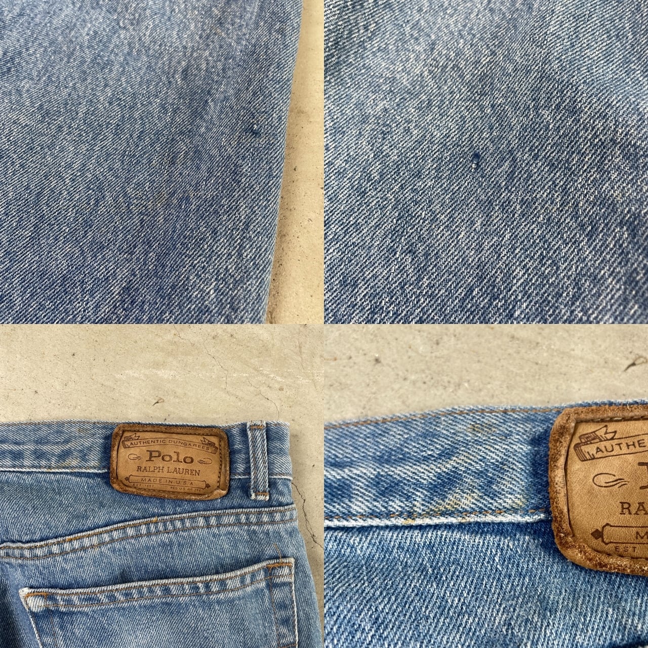 80年代 USA製 Polo Ralph Lauren ポロラルフローレン ダンガリーズ