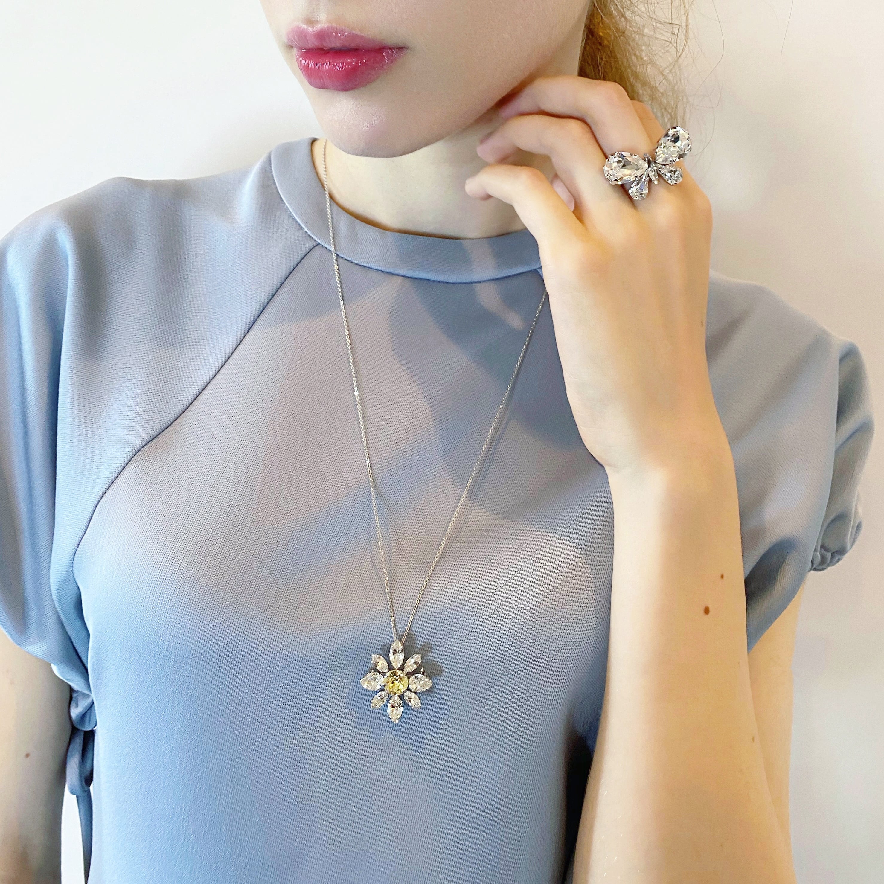 daisy necklace(brooch)/デイジー ネックレス（ブローチ） | PHTHALO