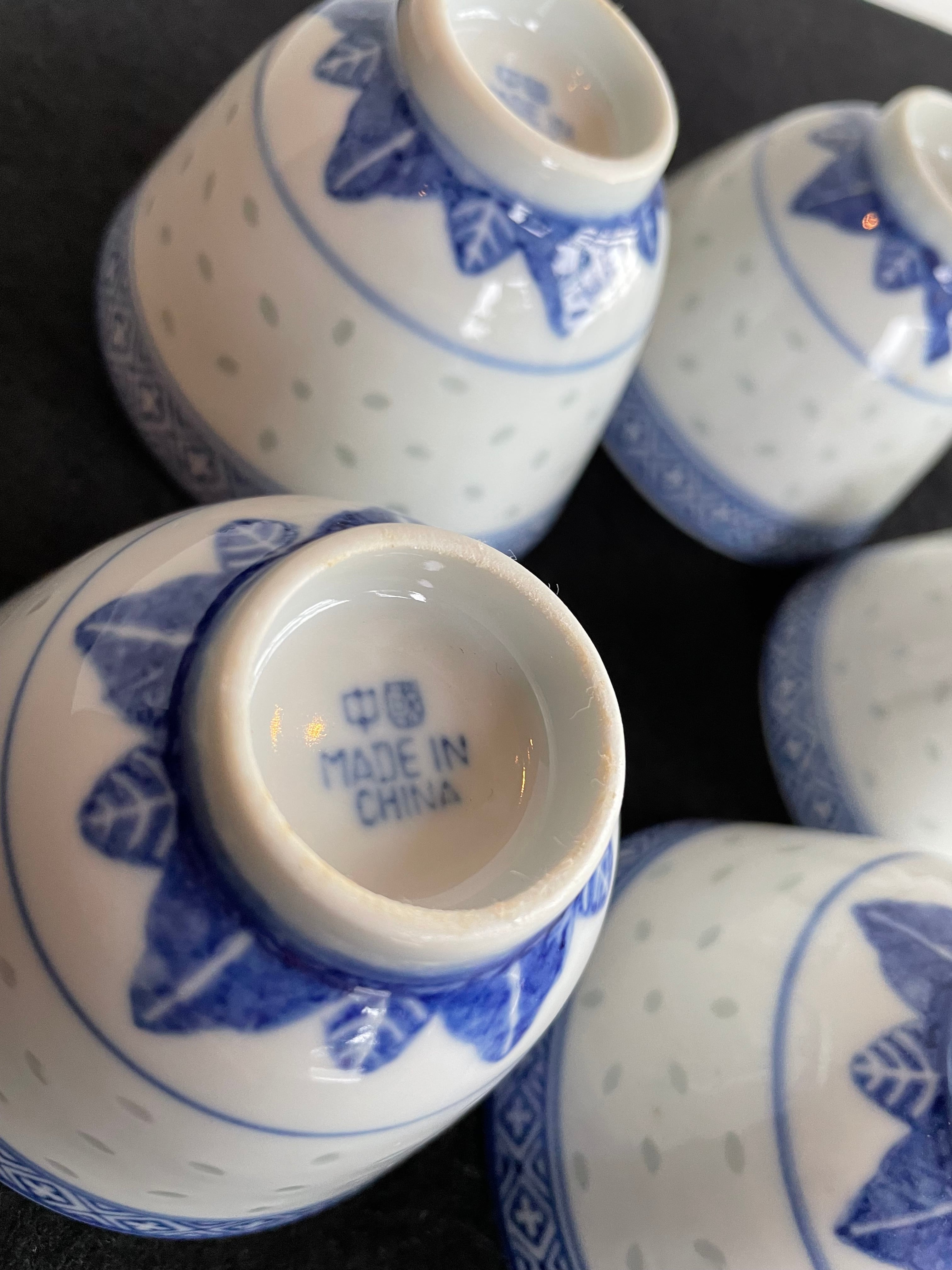 中国清時代染付(青花)茶器 中国清時代染付(青花)茶器 中国 清時代