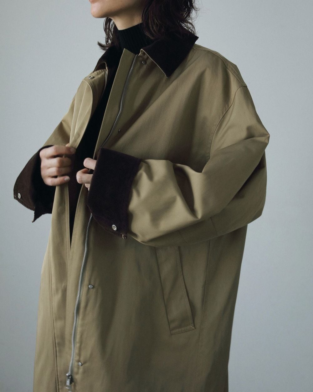 anuke 】Twill Soutiencollar Coat | valance 福井｜レディース