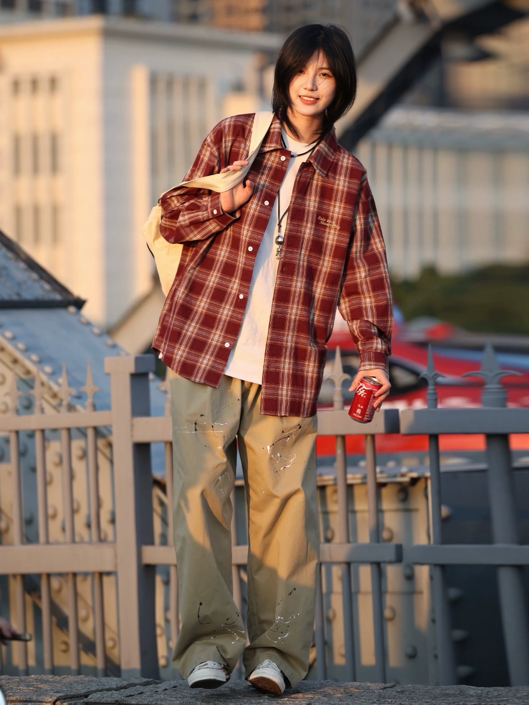 レトロアメリカンチェックシャツ / American Retro Check Sleeve