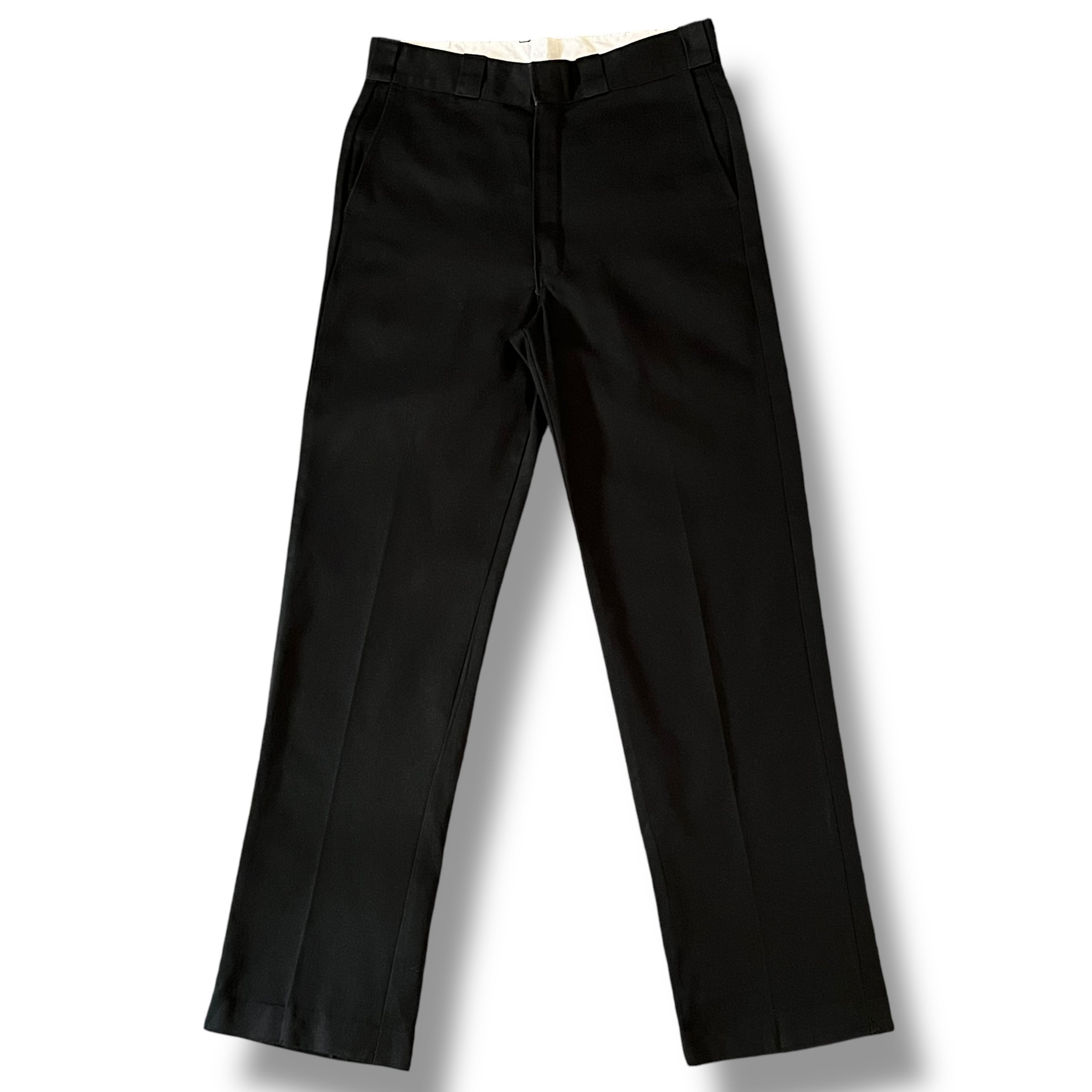 BLACK］80's USA製 Dickies”ディッキーズ”874 チビタグ チノパン