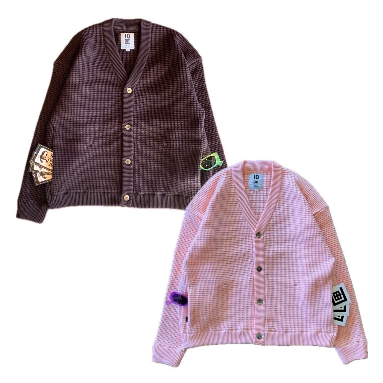ネイビー TENBOX FOOTSIES CARDIGAN L カーディガン