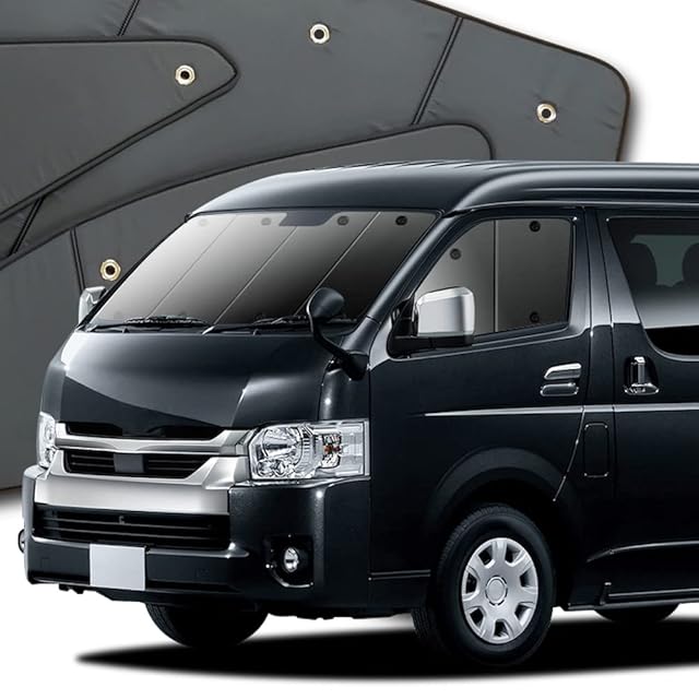 趣味職人 プライバシー サンシェード 車 ハイエース 200系ワイド 1型 2