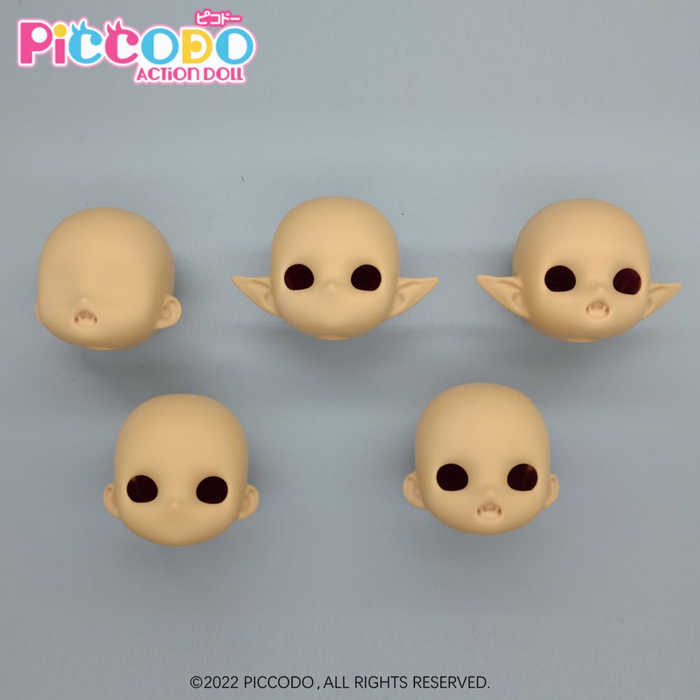 PICCODO ACTION DOLL シリーズ デフォルメドール用レジンヘッド NIAUKI