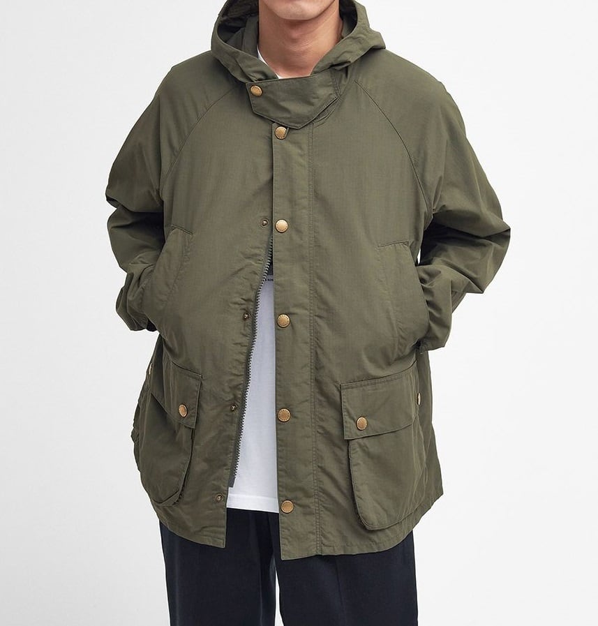BARBOUR (ﾊﾞﾌﾞｱｰ) - OS HOODED BEDALE (ｵｰﾊﾞｰｻｲｽﾞﾌｰﾄﾞﾋﾞﾃﾞｲﾙ) MSP0089