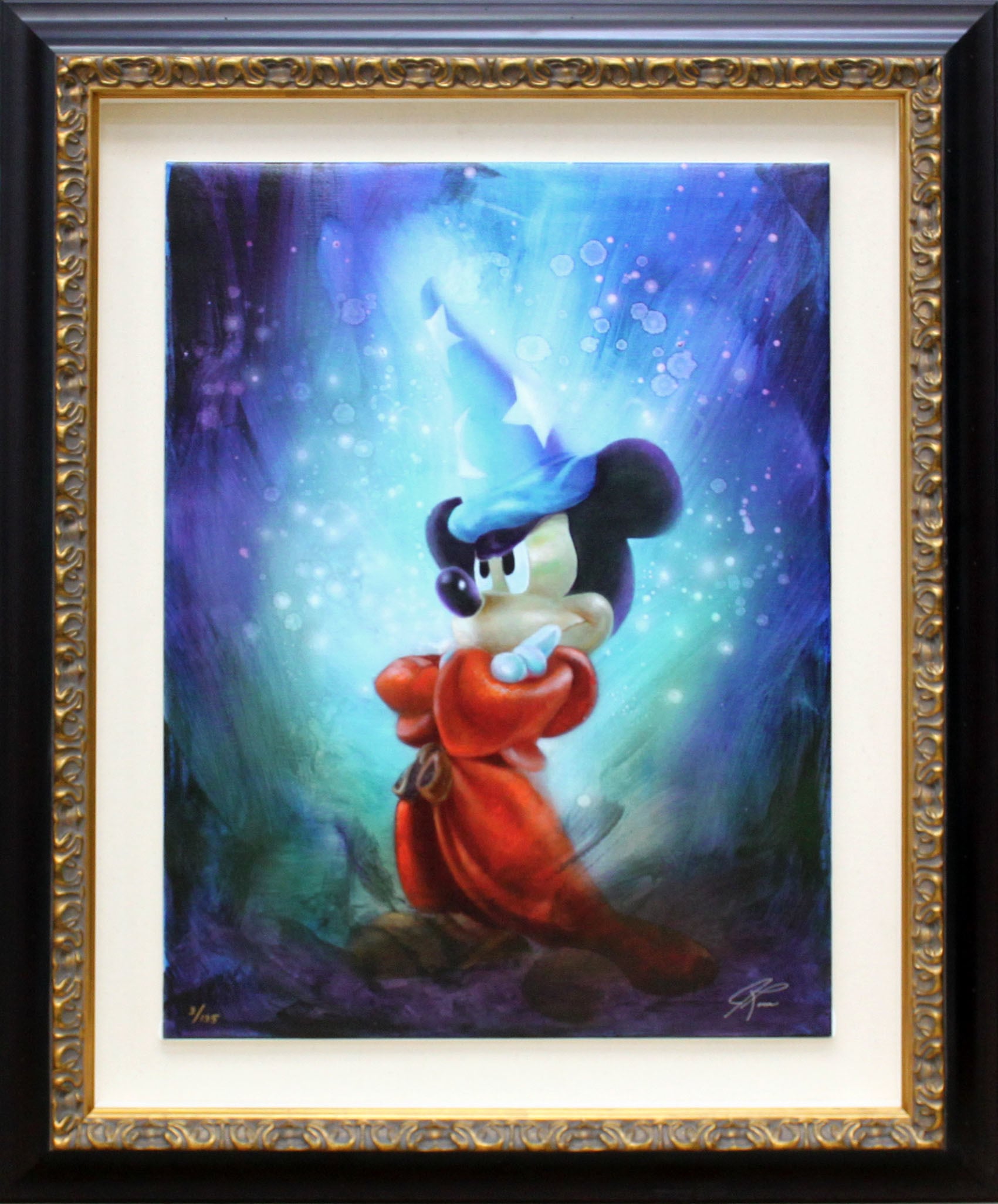 ミッキーマウス スタジオ アート 絵画 限定版321/1000 ミッキーマウス