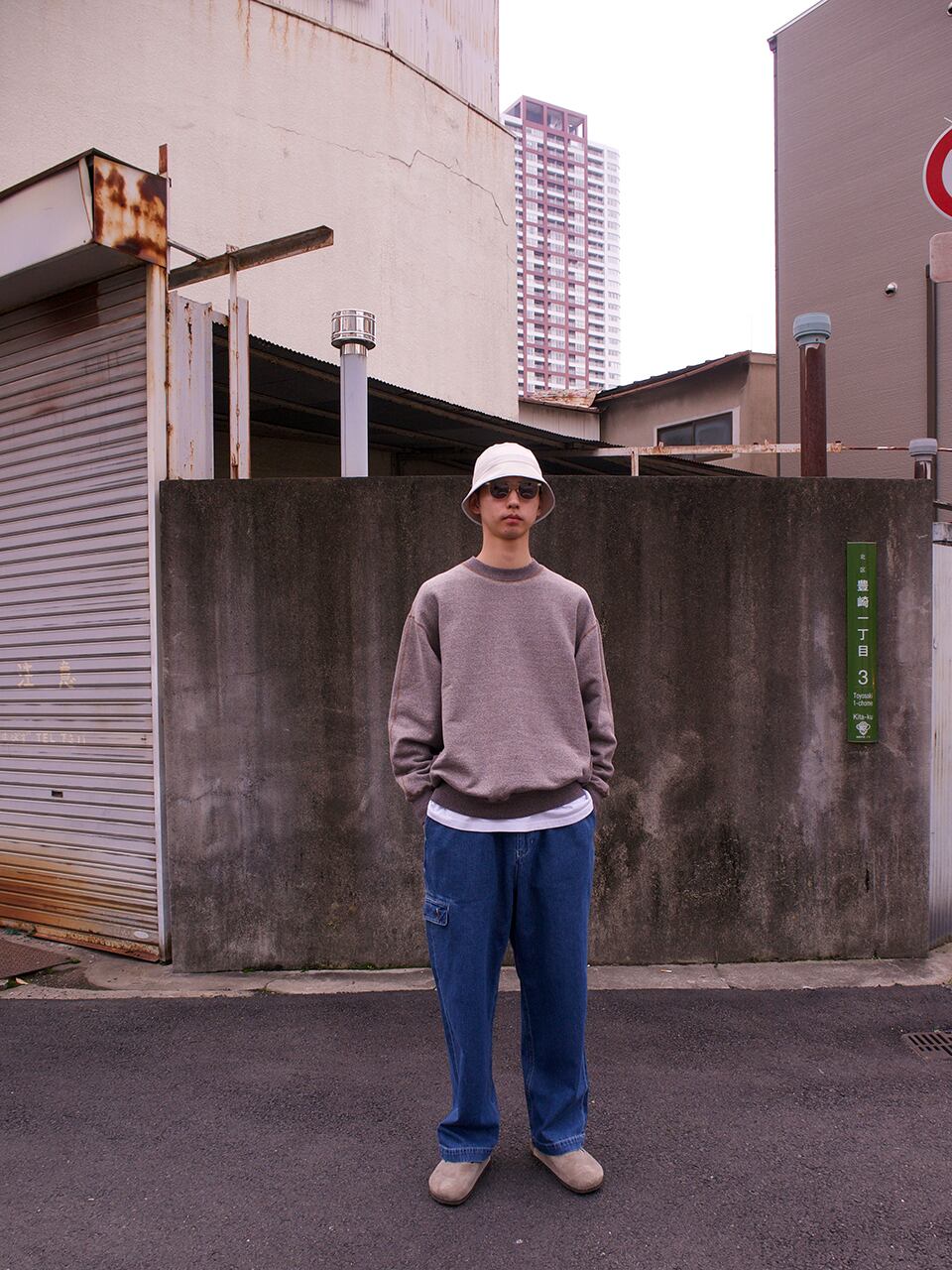 PWA - LINEN MIX DENIM TROUSERS (Blue)