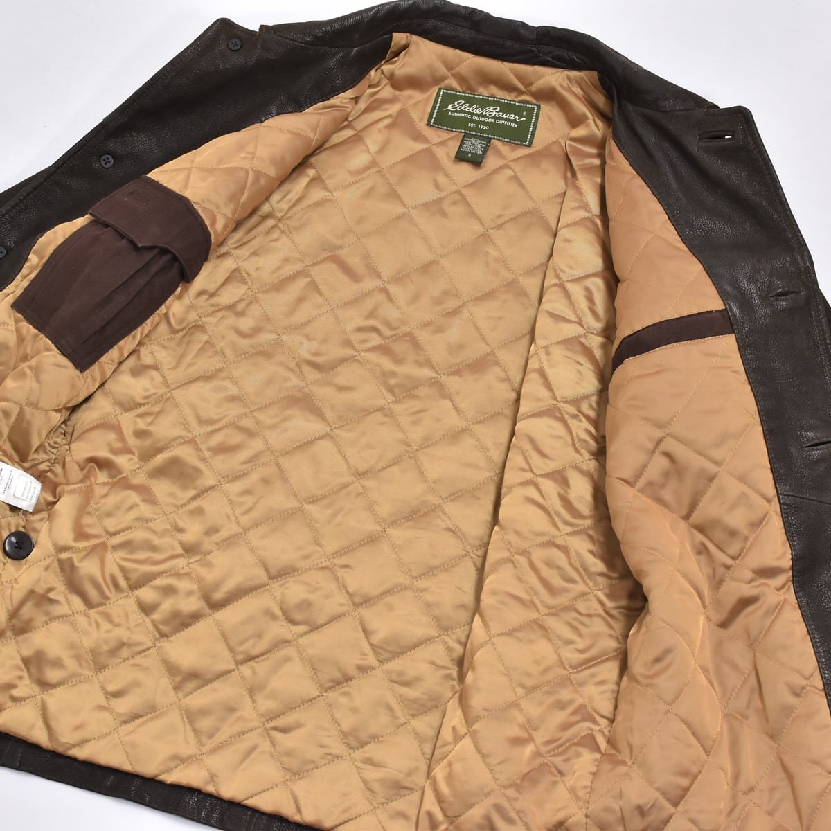 00s Eddie Bauer エディ・バウアー ラムレザー ジャケット 本革 革