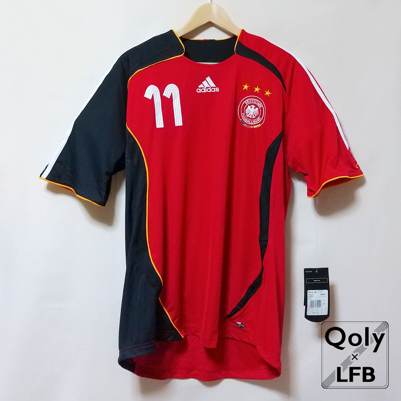 ドイツ代表 2006 adidas アウェイ半袖 ユニフォーム #11 KLOSE