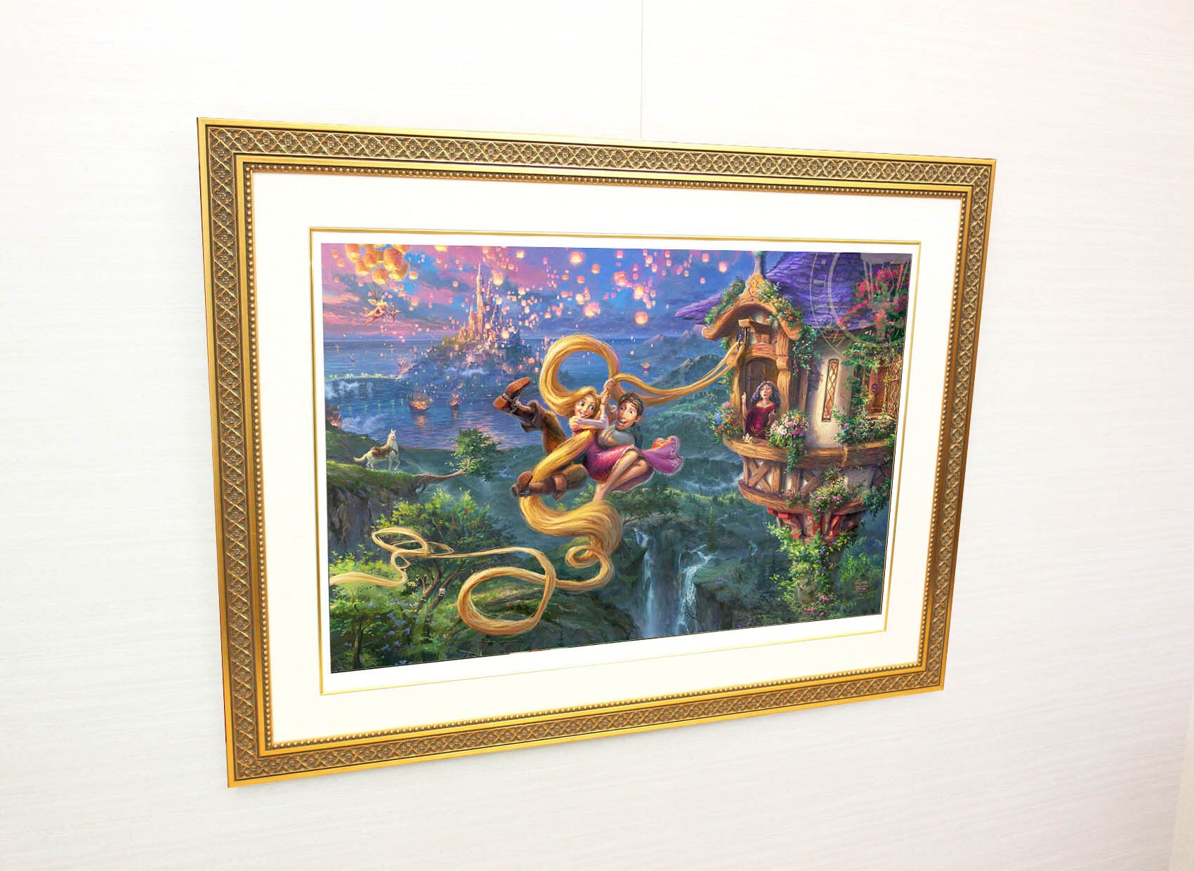 ディズニー絵画 塔の上のラプンツェル/アップ イン ラブ 作品証明書