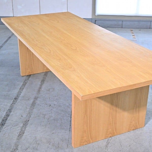 ACTUS 21万「FB2 ダイニングテーブル 2LEG」オーク材 大型 240cm 食卓