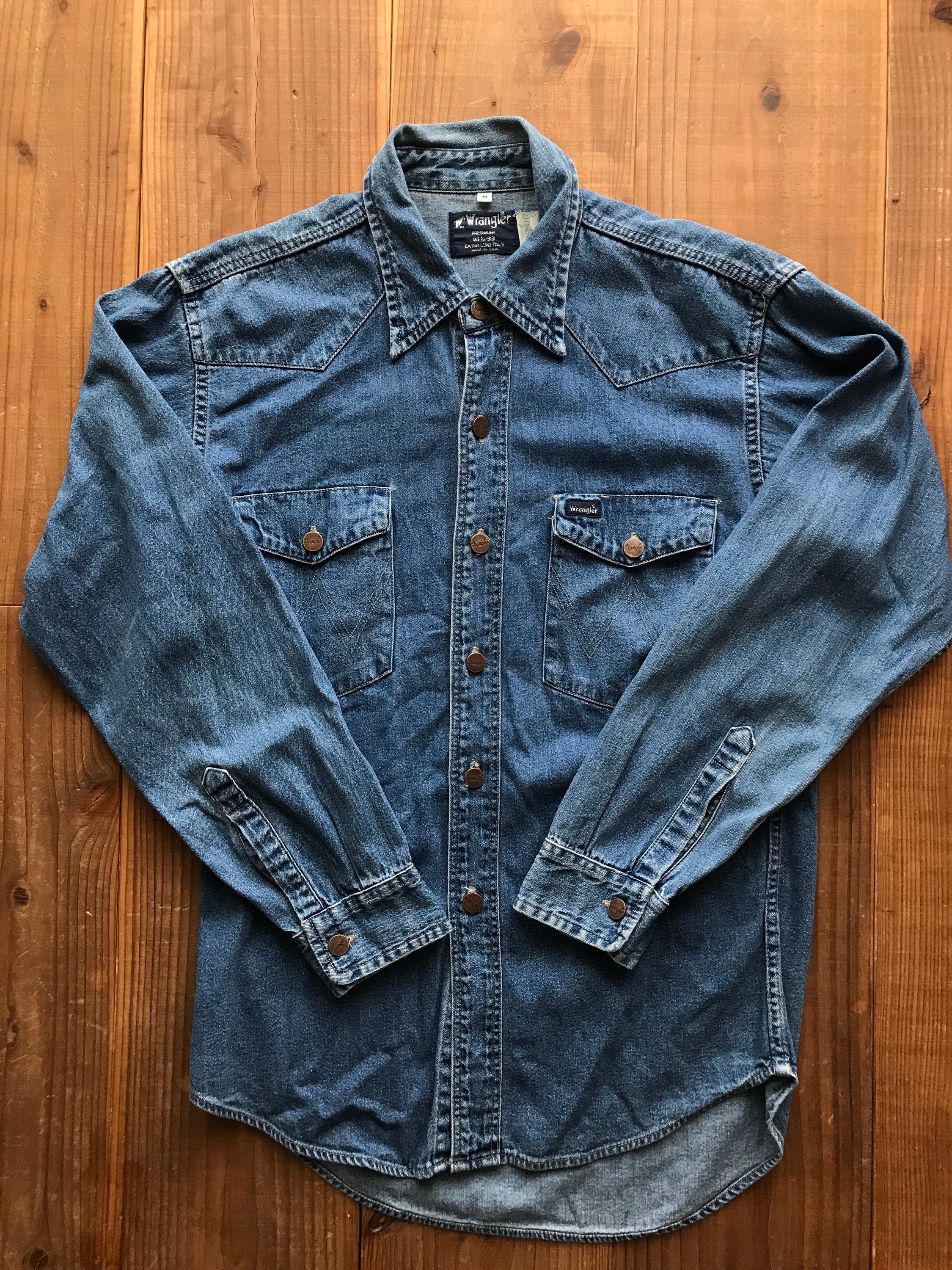 Wrangler デニムシャツジャケット(16 1/2 × 33) | Garage Vintage Clothing