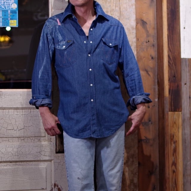 The One and Only 1970s Wrangler Denim Western Shirt / ラングラー