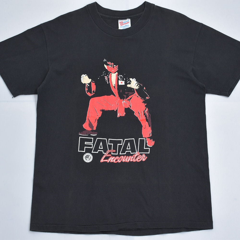 90s アメリカ製 Hanes ヘインズ GREAT MUTA グレートムタ Tシャツ NJPW