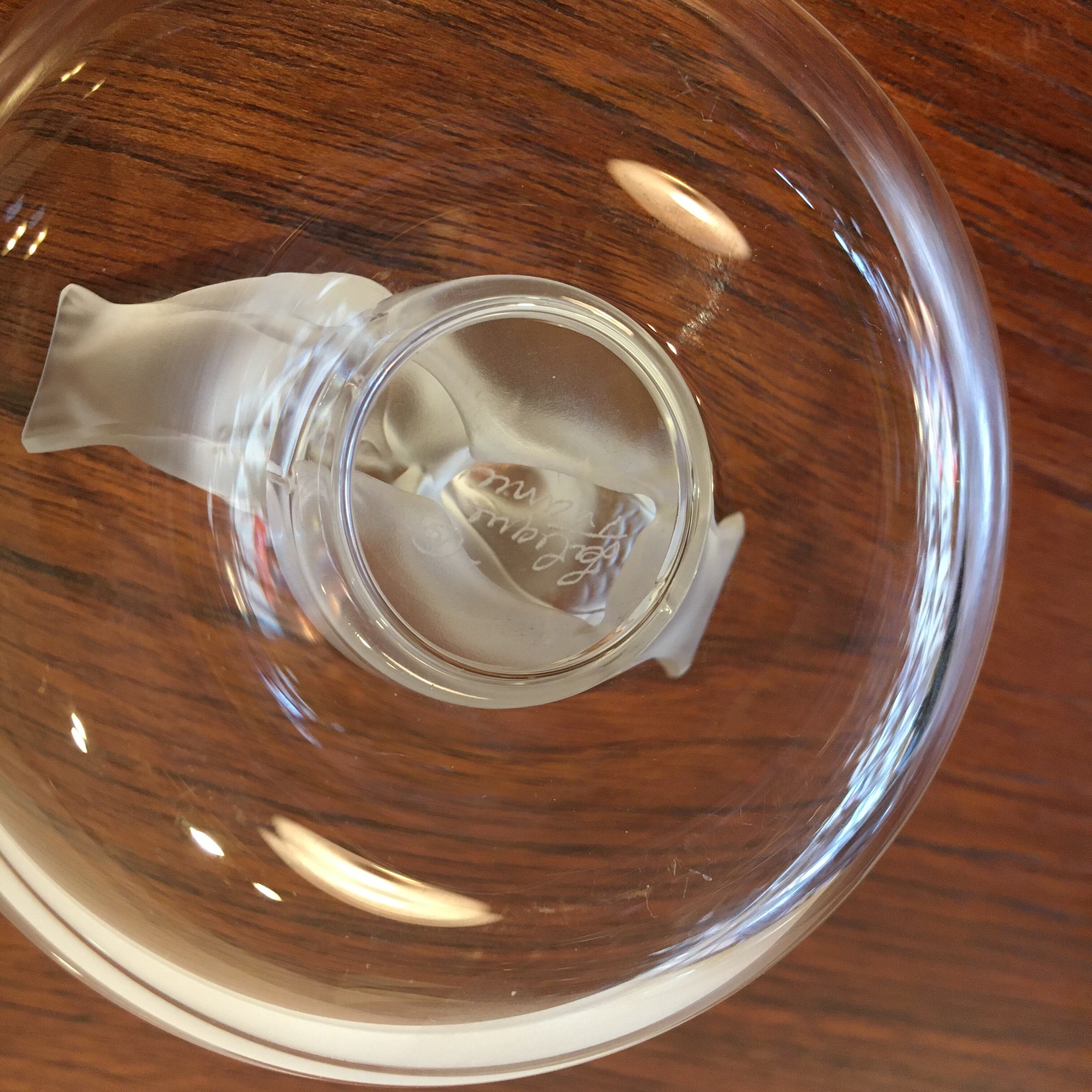 ラリック LALIQUE ドゥコロンブ Deux Colombes リングトレイ Lalique