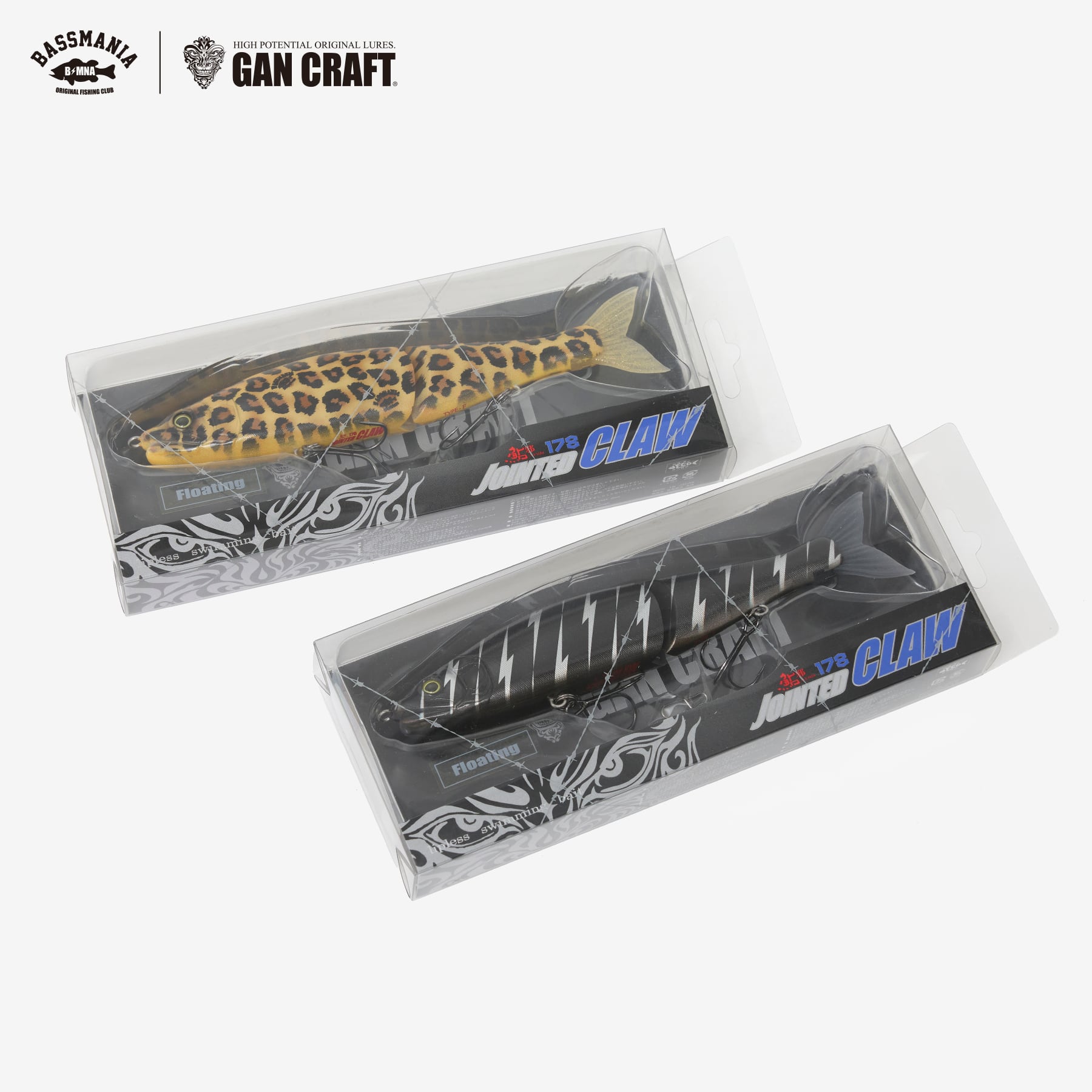 GANCRAFT×BASSMANIA】JOINTED CLAW 178 Type-F ［Thunder / Leo