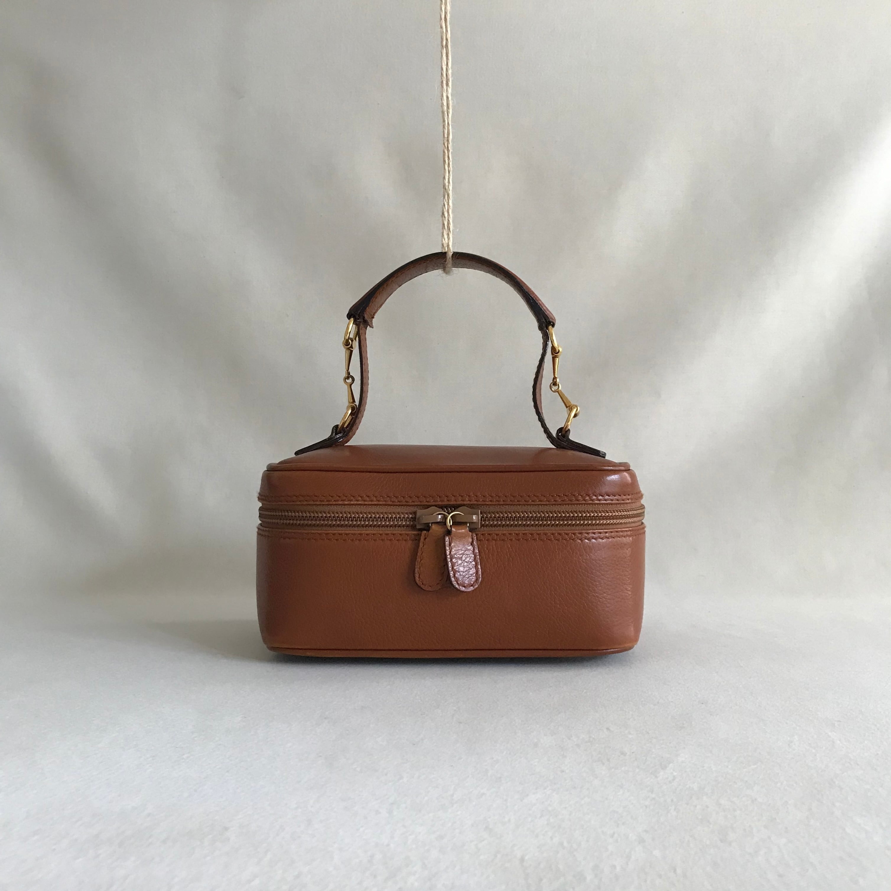 early 90s ☆ OLD GUCCI ☆ バニティバッグ ☆ ホースビット ☆ レザー