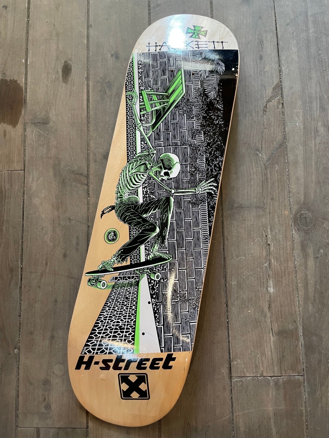 H-STREET SKATEBOARDING skate deck DAVE HACKETT SLASH&POOL 【CCC