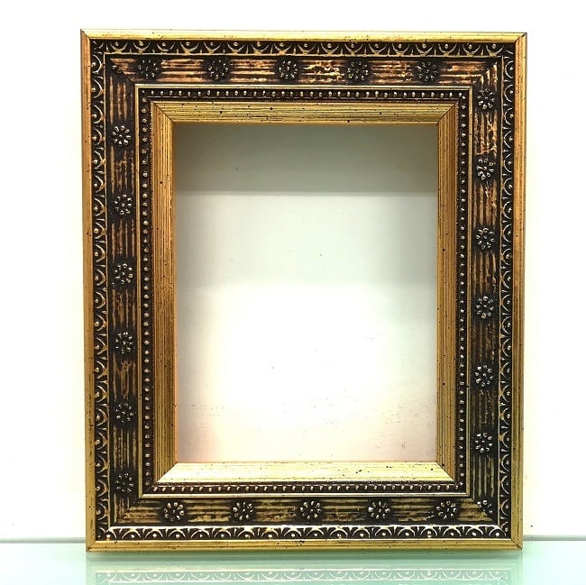 額縁 サイズ100×80mm【2153】 ゴールド /シルバー 窓枠84×64mm
