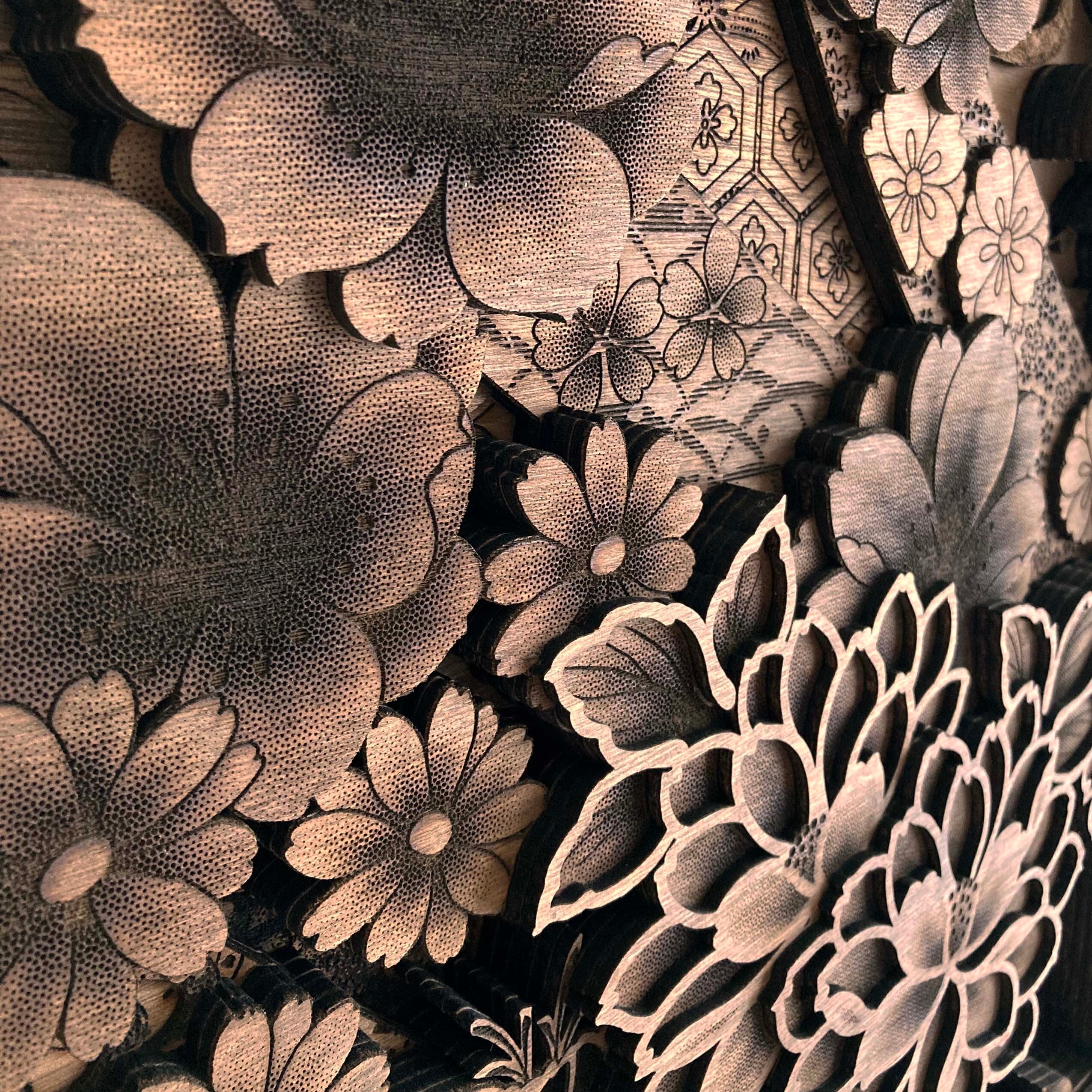 立体パネル】友禅尽くし Three-dimensional panel | Sansai