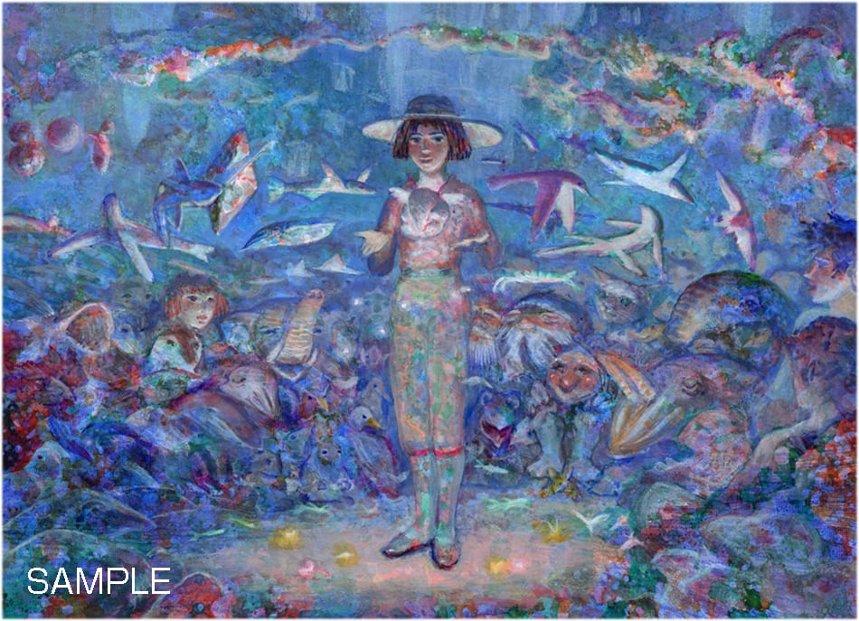 井上直久『雪浄き夜』版画 | ART SPACE