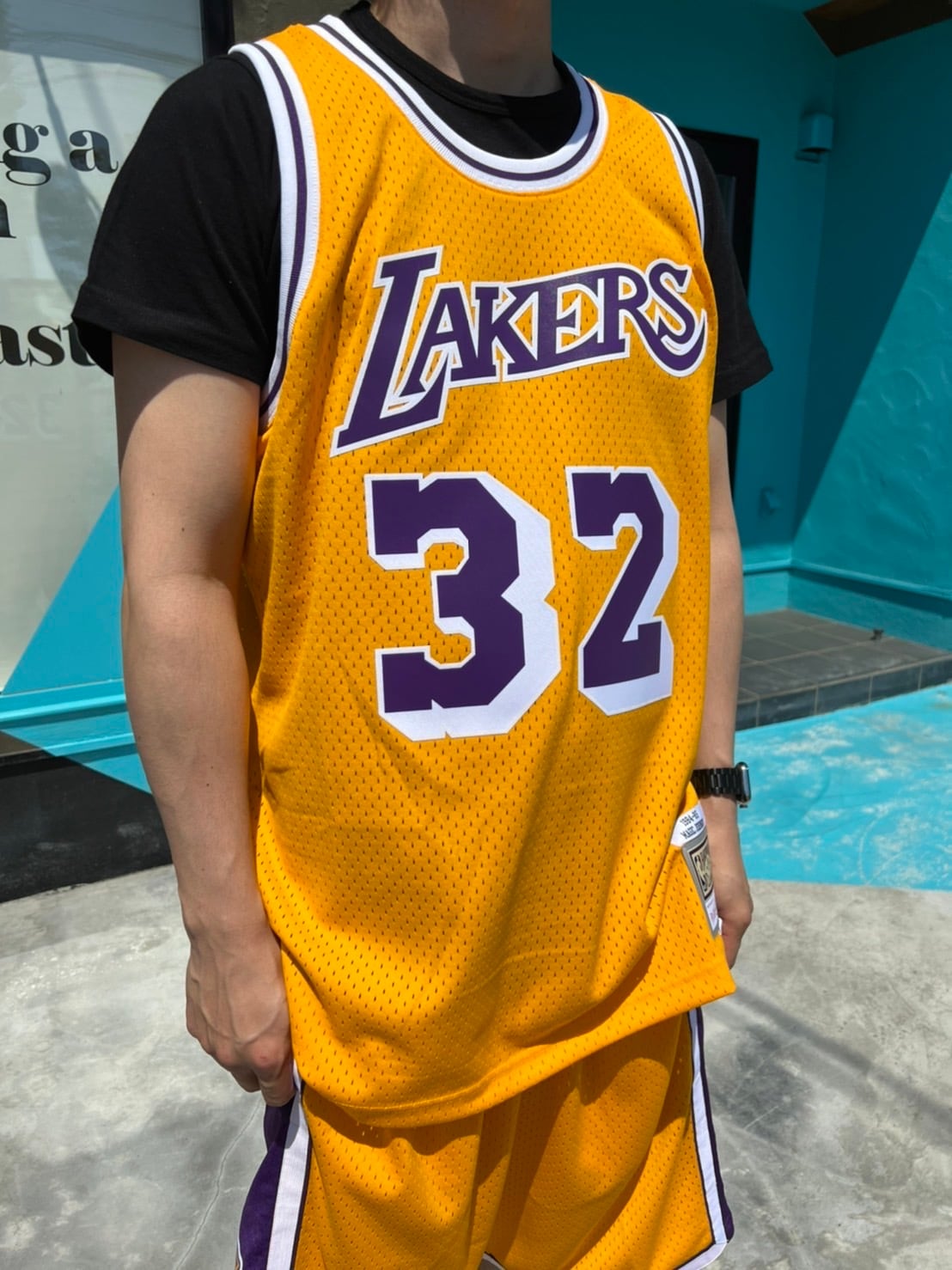 NBA マジックジョンソン ユニフォーム 美品⁄海外限定ミッチェルアンド