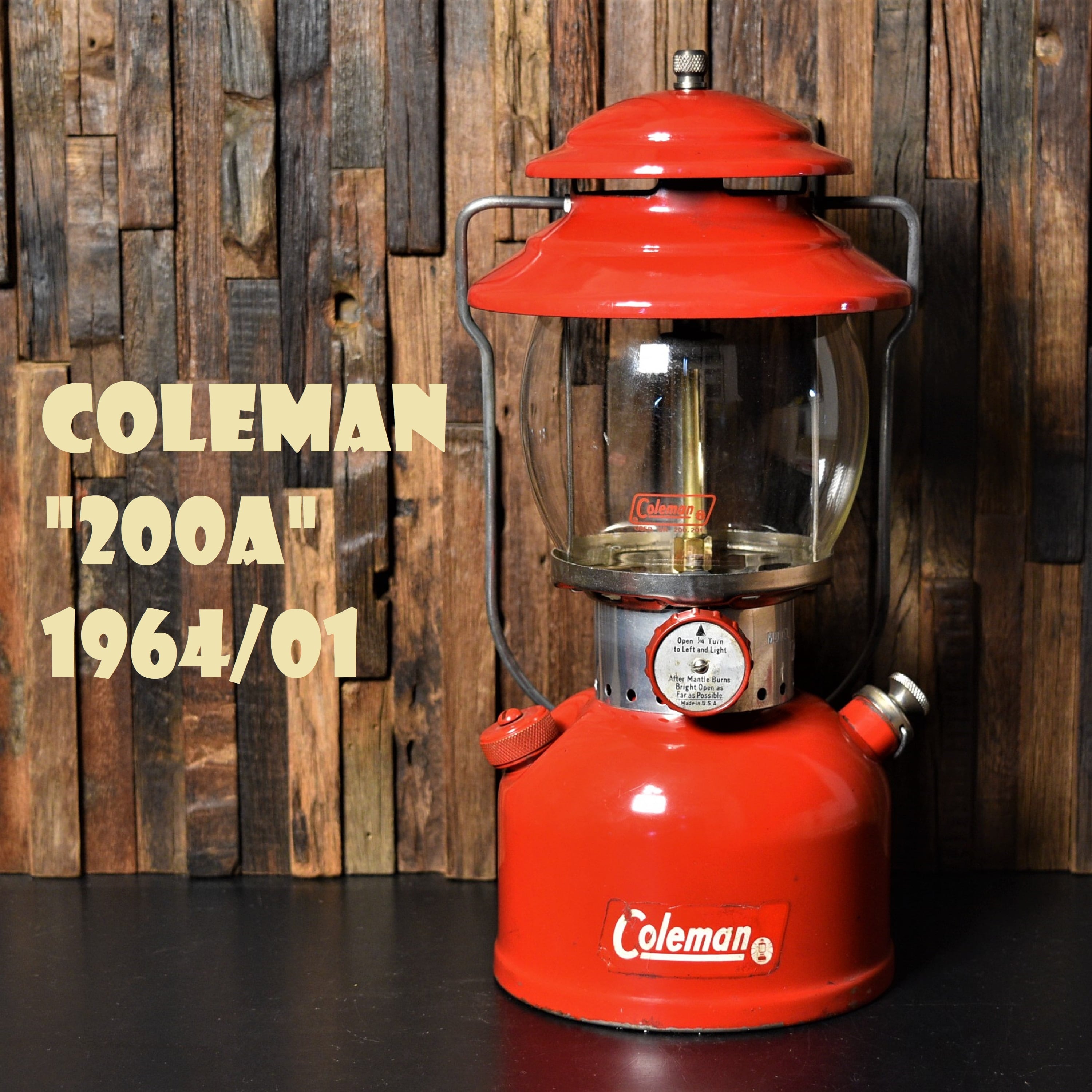 コールマン 200A 1964年1月製造 後期 レッドボーダー ランタン COLEMAN