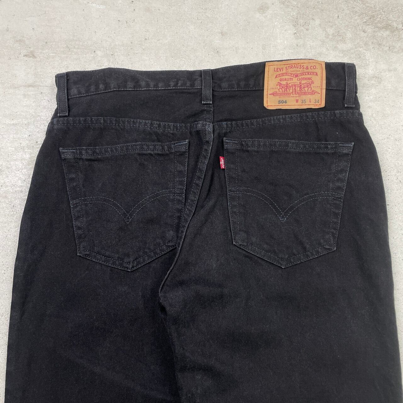 00年代 オーストラリア製 Levi's リーバイス 504 ブラックデニムパンツ