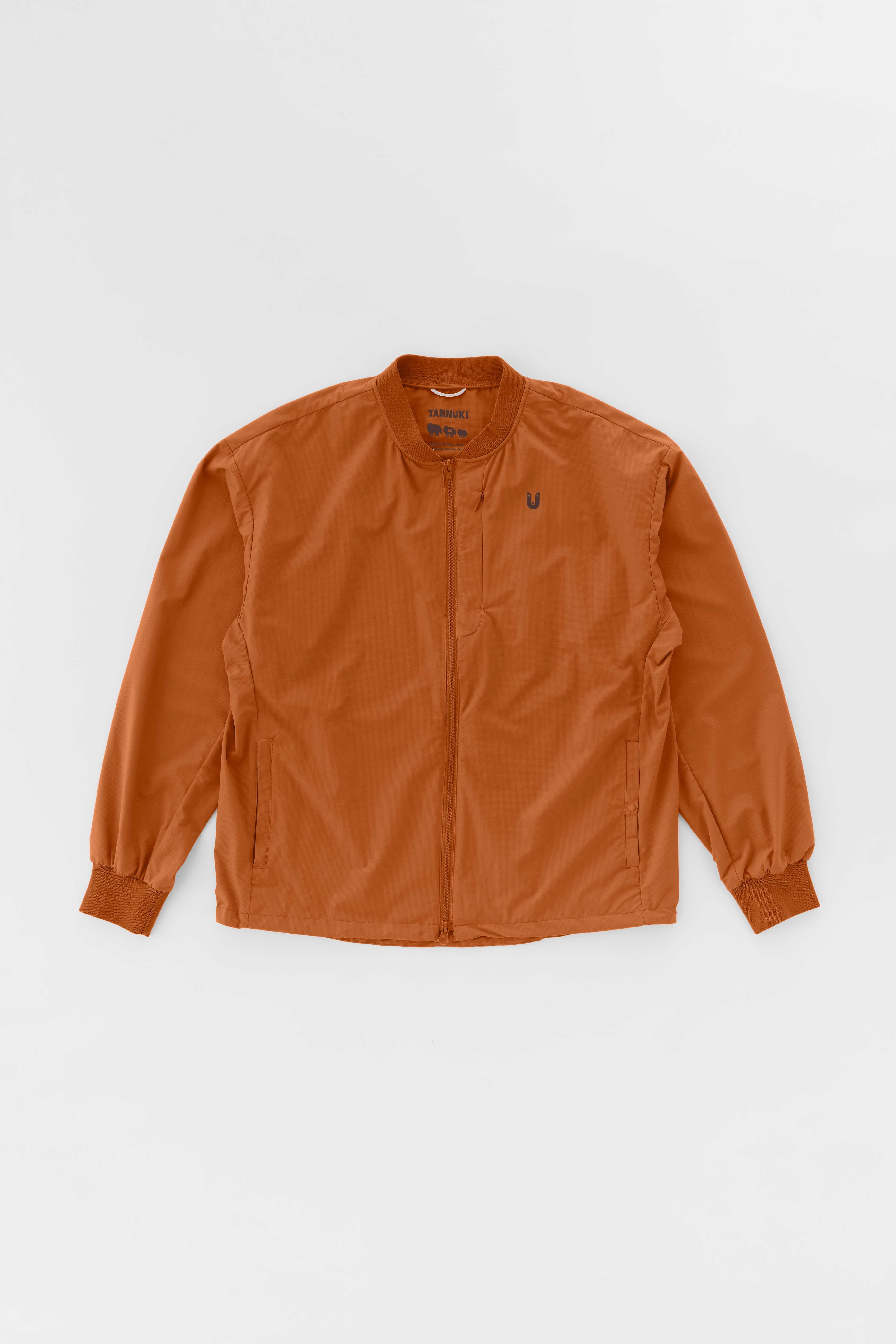 Sato Wind Blouson: Color Caramel Brown | TANNUKI Running Wear Shop