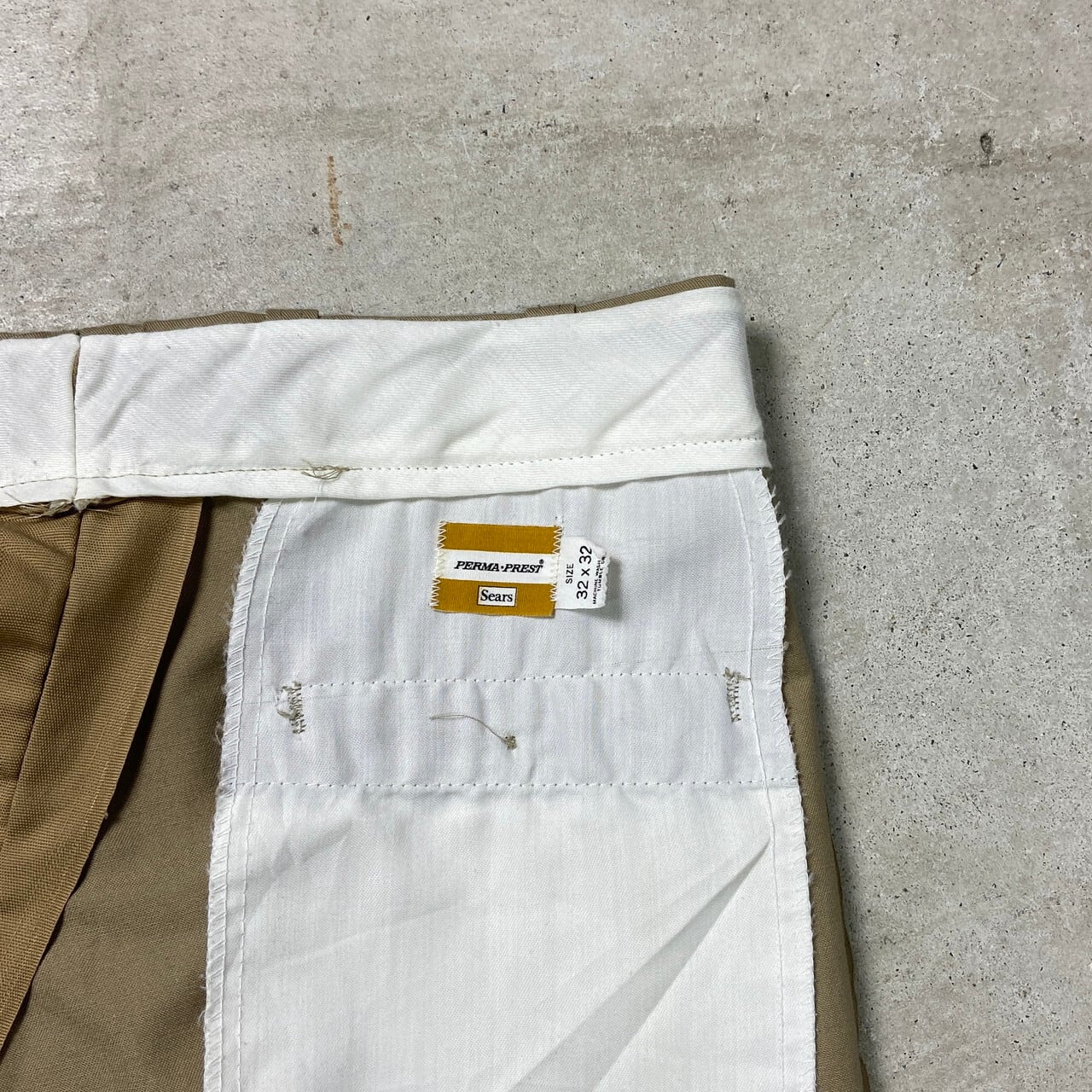 70年代 Sears PERMA-PREST シアーズ トラウザーパンツ チノパンツ