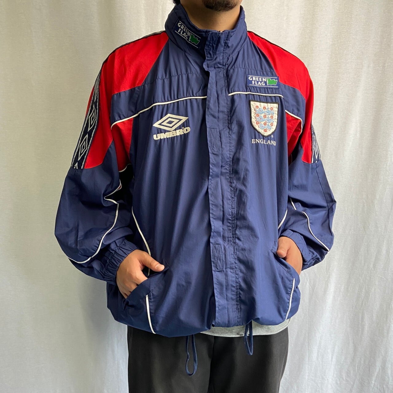 Umbro 2007イングランド代表 ジャージ ネイビー セットアップ Lサイズ