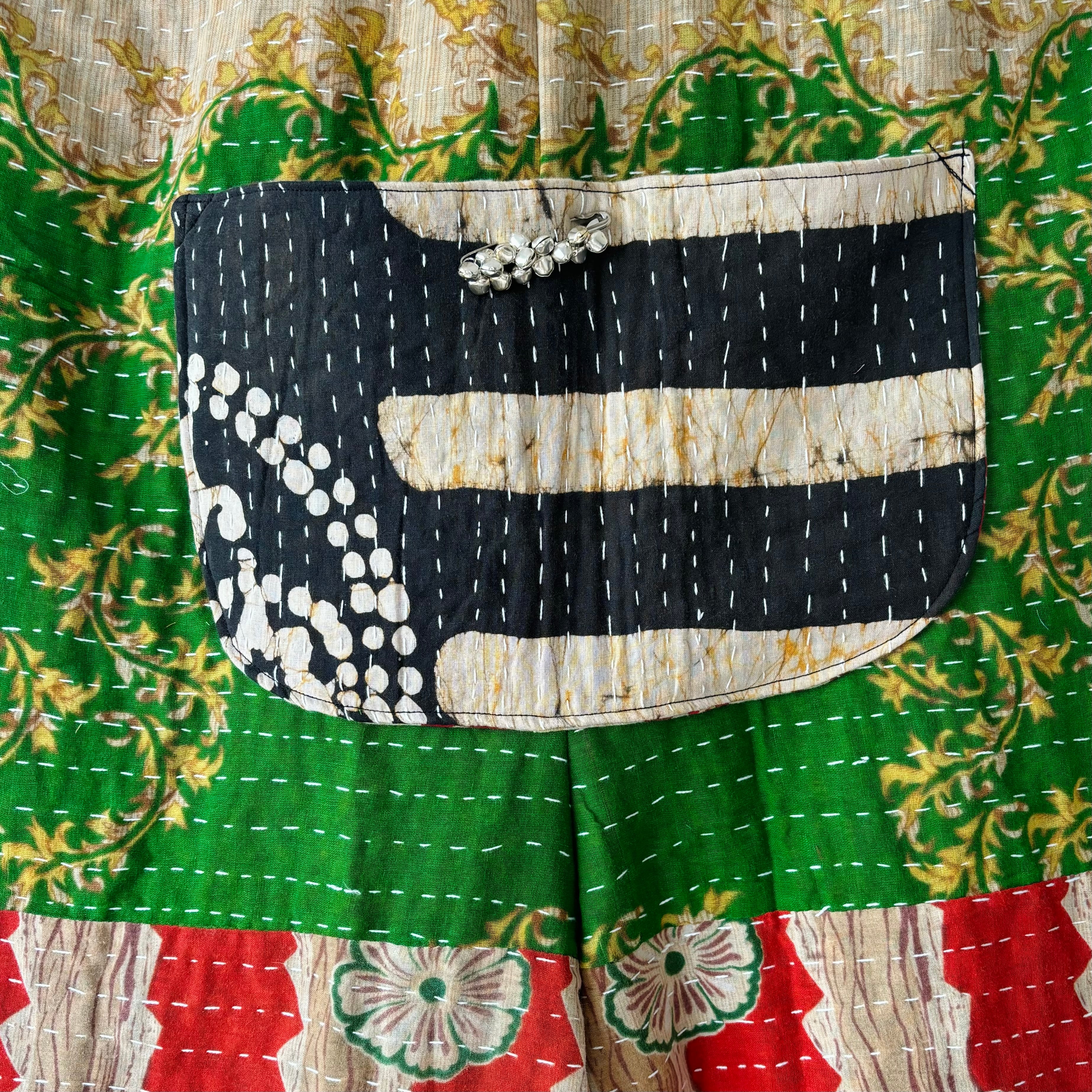 インド ラリーキルトzakuchiku サロペット ワイドズボン | zakuchiku