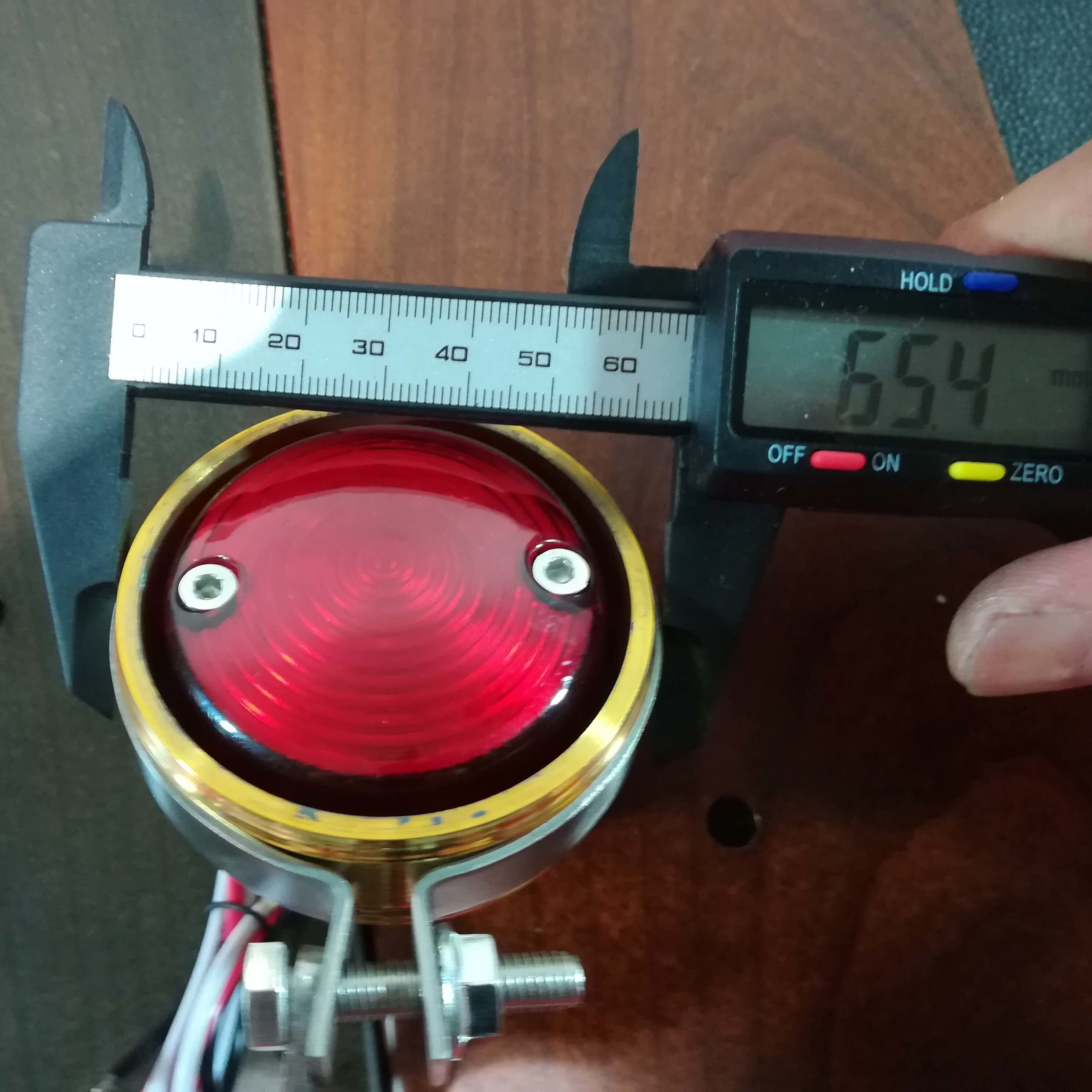真鍮製 テールランプTYPE1 LED | Motorcycle Cross Factory
