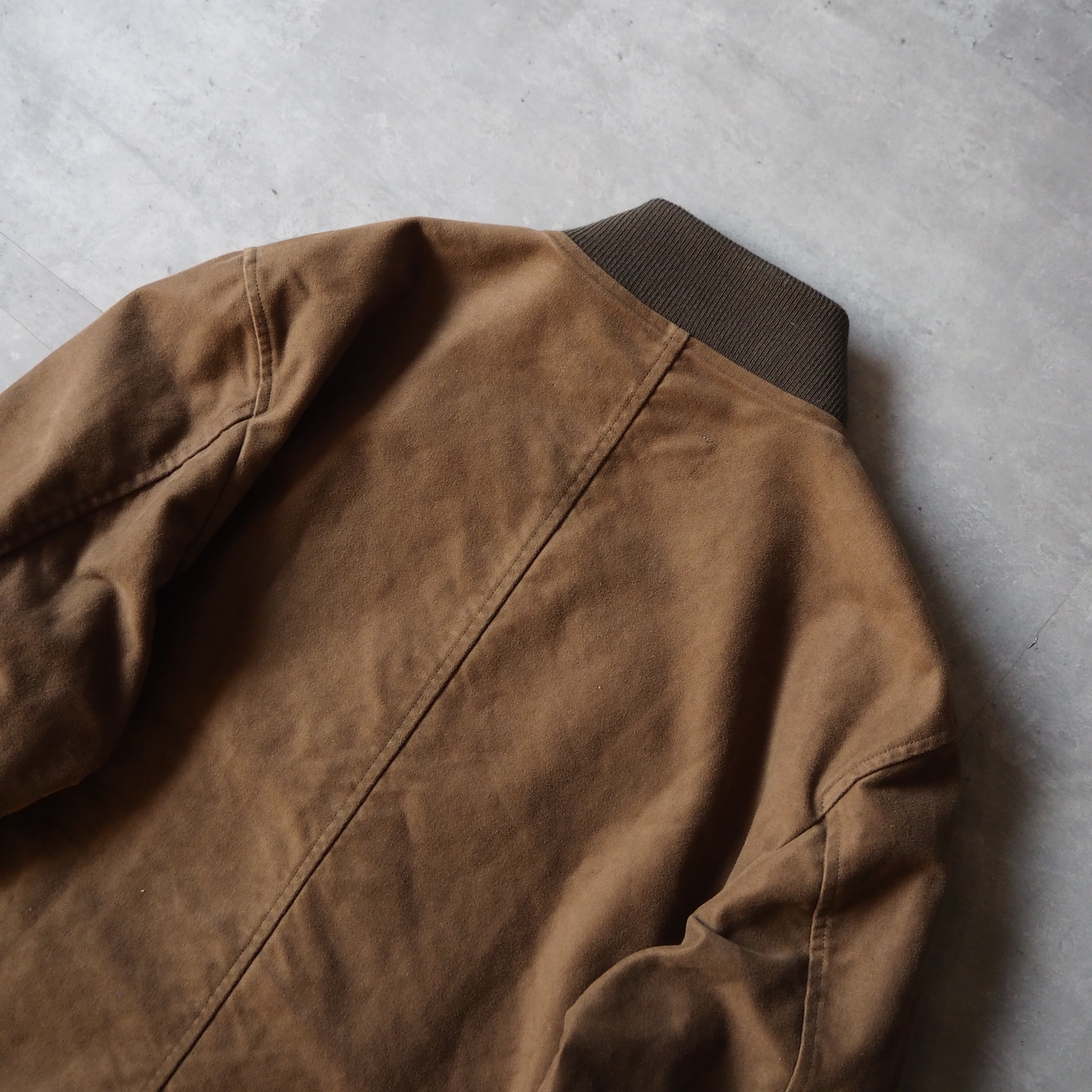 2002AW “comme des garçons homme” AD2002 brown moleskin bomber