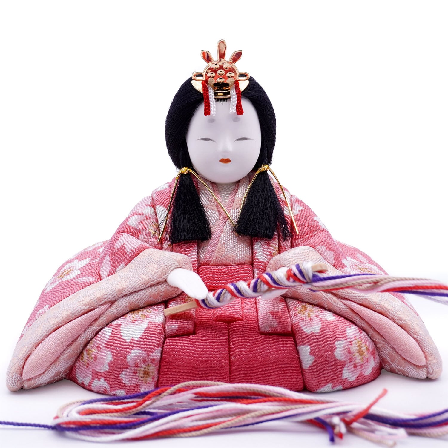 一秀作 江戸木目込 桃山雛 S-10 親王飾り 雛人形/ひな人形/雛祭り