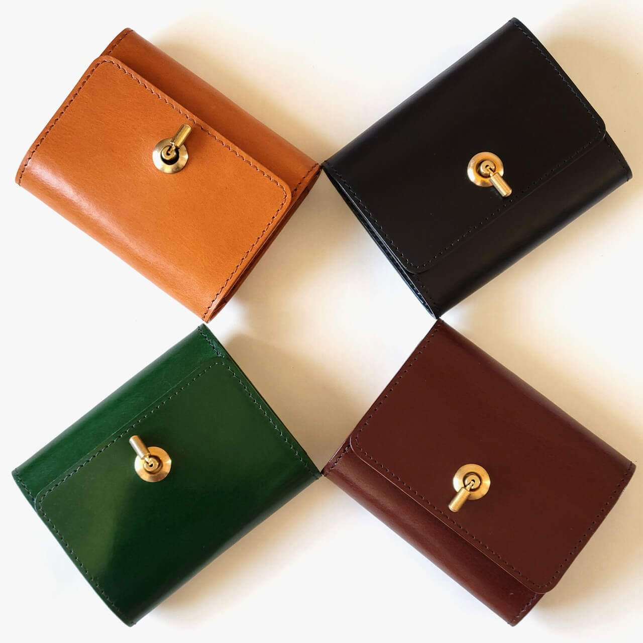 左利き用オコシ金具ミニ財布 各色【受注製作】 | Leather+