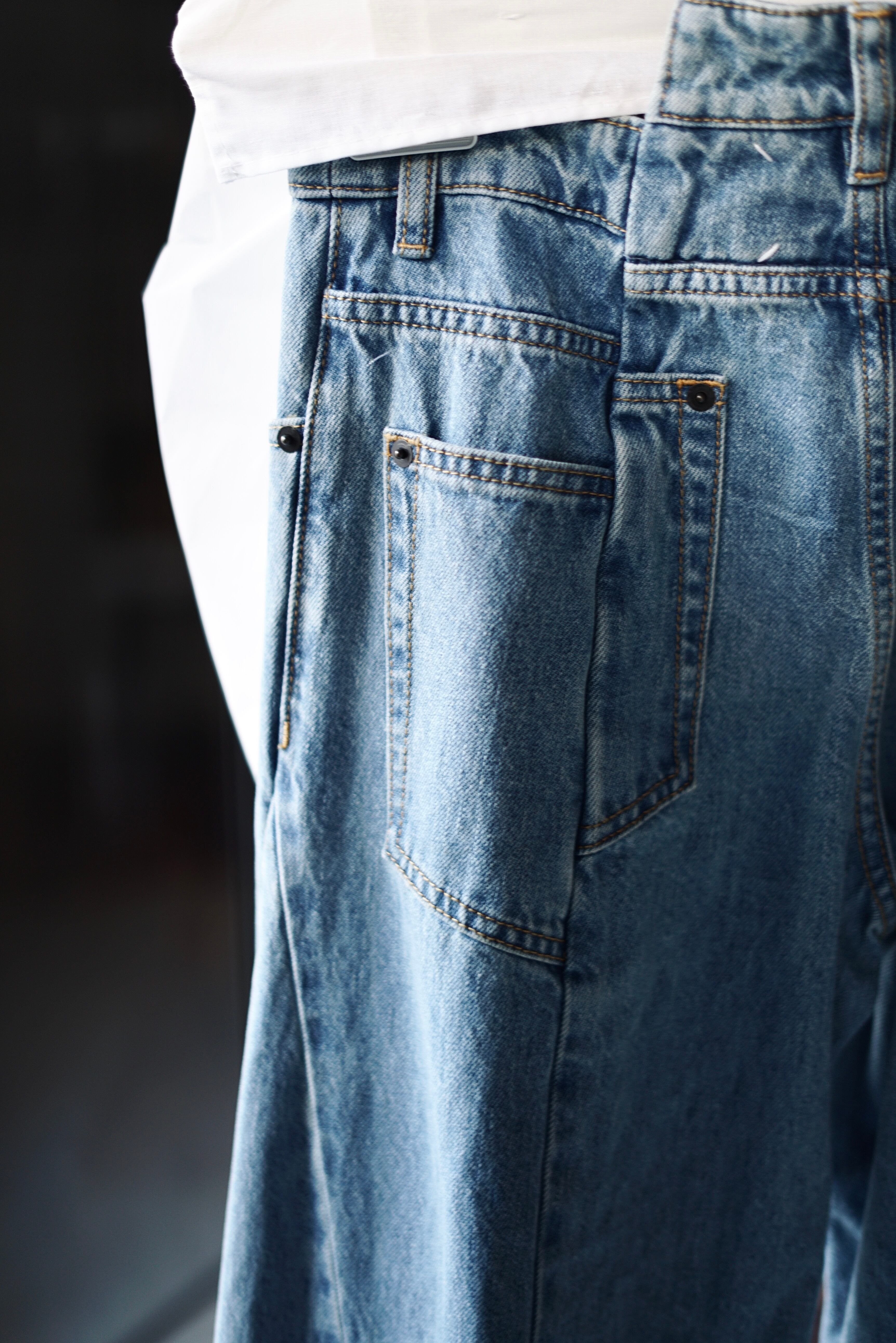 Maison Margiela / 5 pocket wide leg pants (blue denim) | JUQUI Online