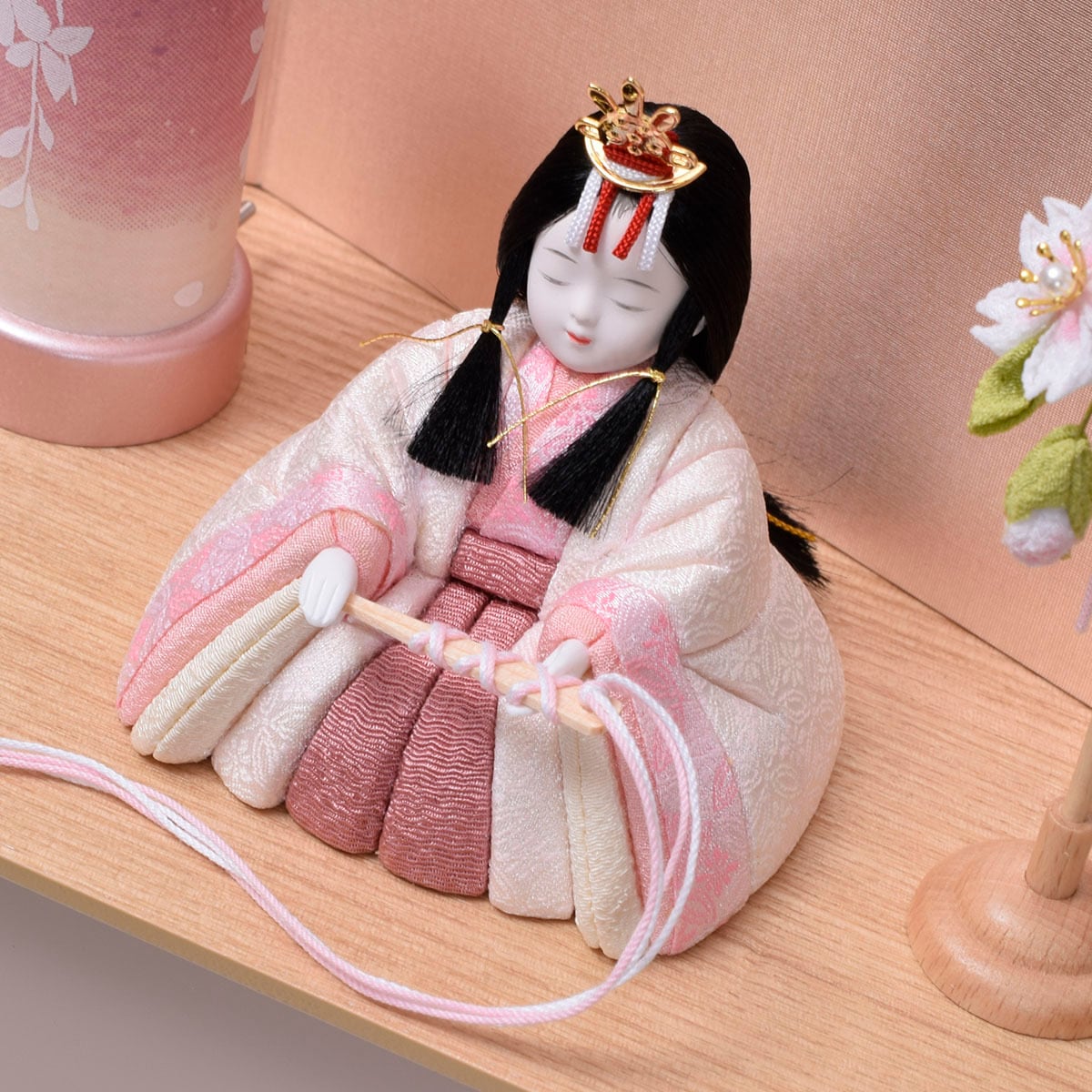雛人形 親王飾り【紗良・桃山】SARA｜一秀｜木目込人形｜モダン