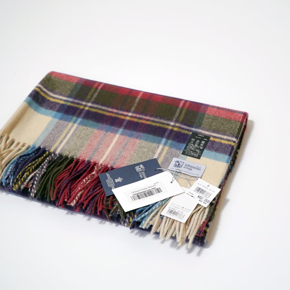 国内正規品 Johnstons ジョンストンズ カシミヤ100% 大判 ストール