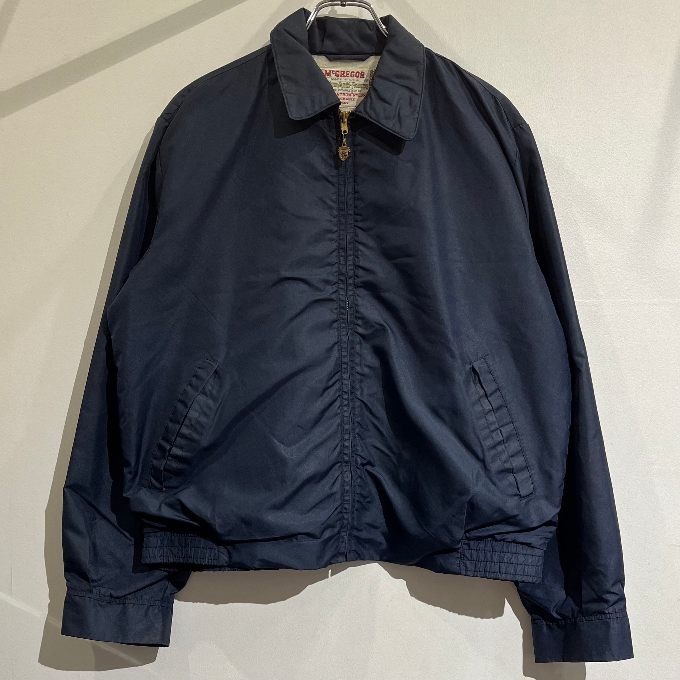 60s McGREGOR Nylon Anti Fleeze Navy 60年代 マクレガー ナイロン