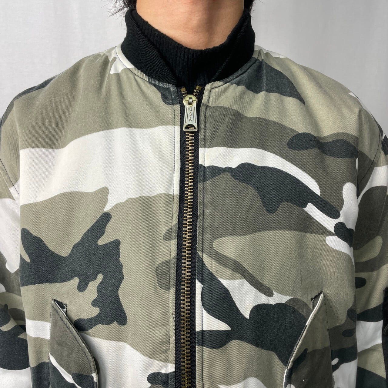 FOSTEX GARMENTS MA-1タイプ フライトジャケット シティーカモ メンズM
