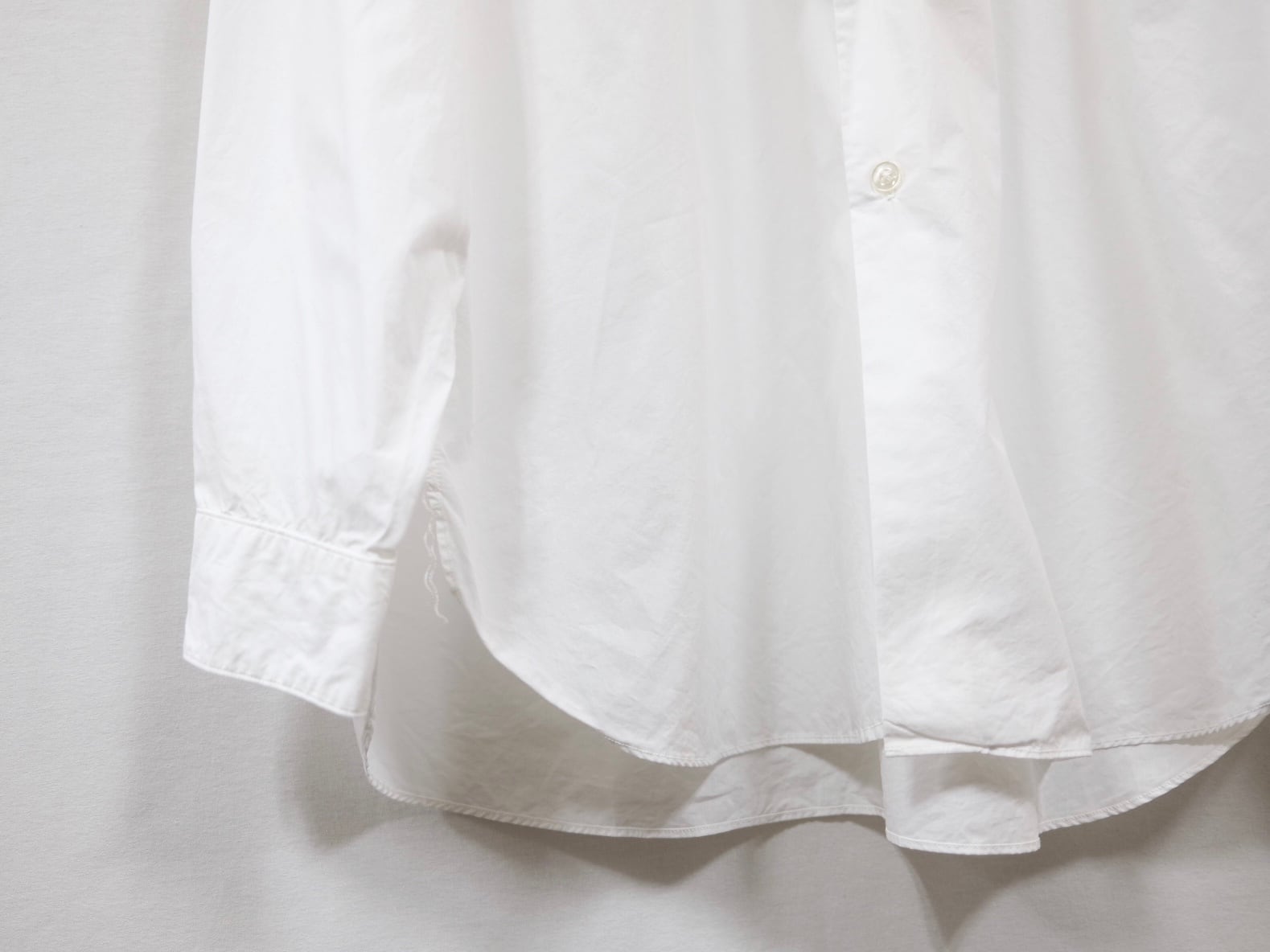 CIOTA “ スビンコットンタイプライターレギュラーカラーシャツ” WHITE